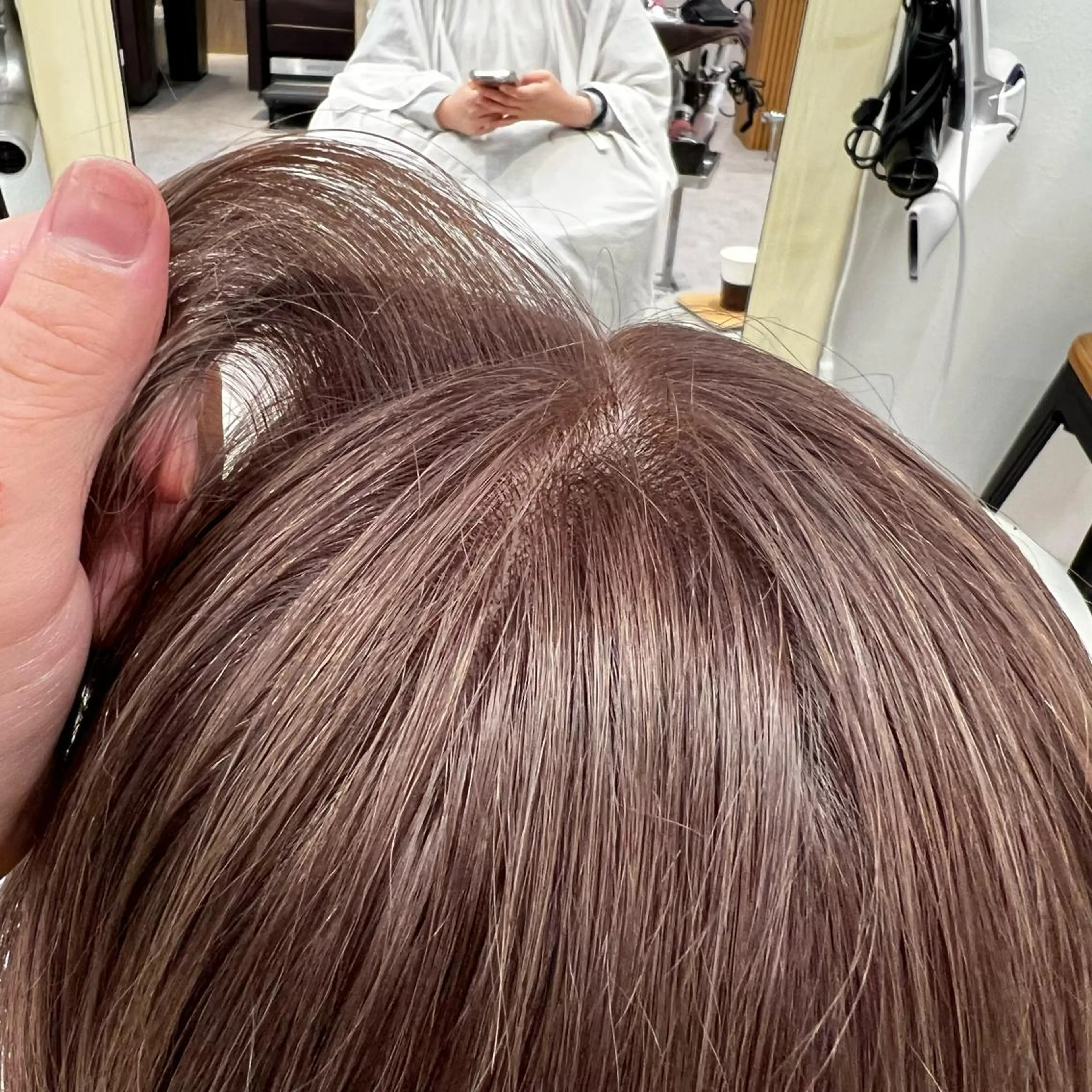 カラー ベージュカラー ブリーチ ピンクカラー ピンクベージュ ヘアカラー 透明感カラー/ボブ / MARIE🍇のヘアスタイル
