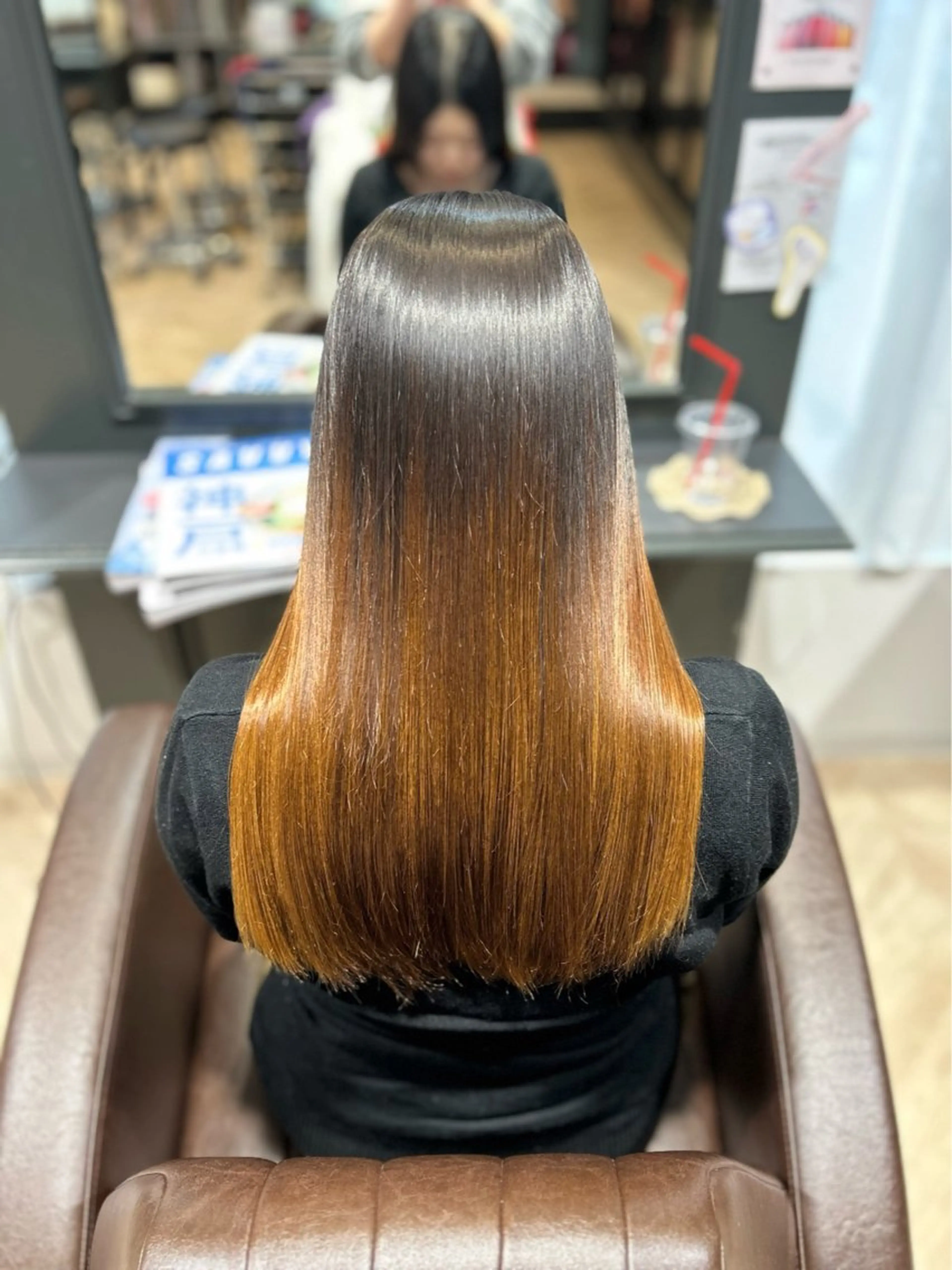 ロング 井上 結のヘアスタイル