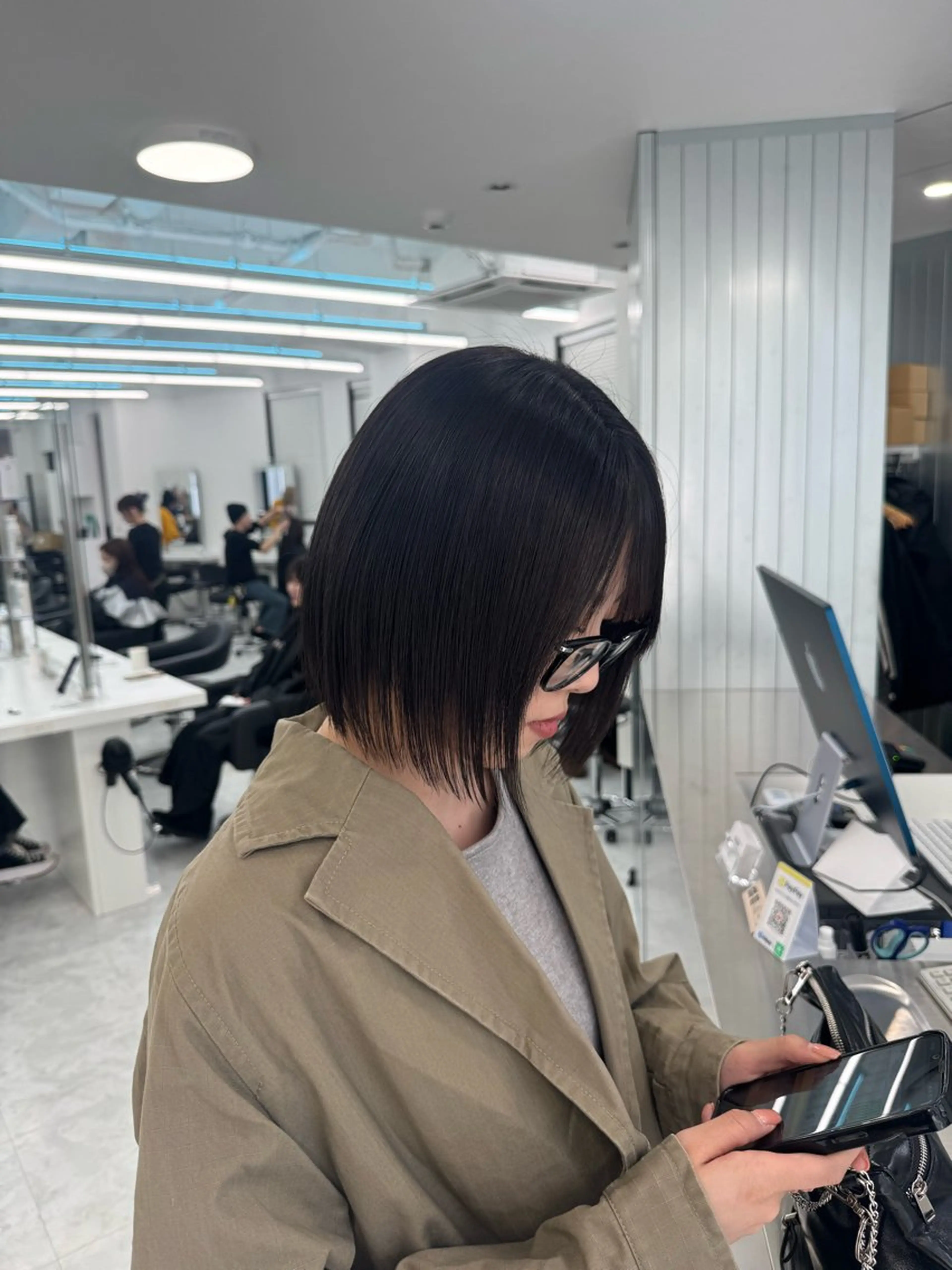 ショート カラー noa🫧ナチュラル 艶感🏹グレージュのヘアスタイル