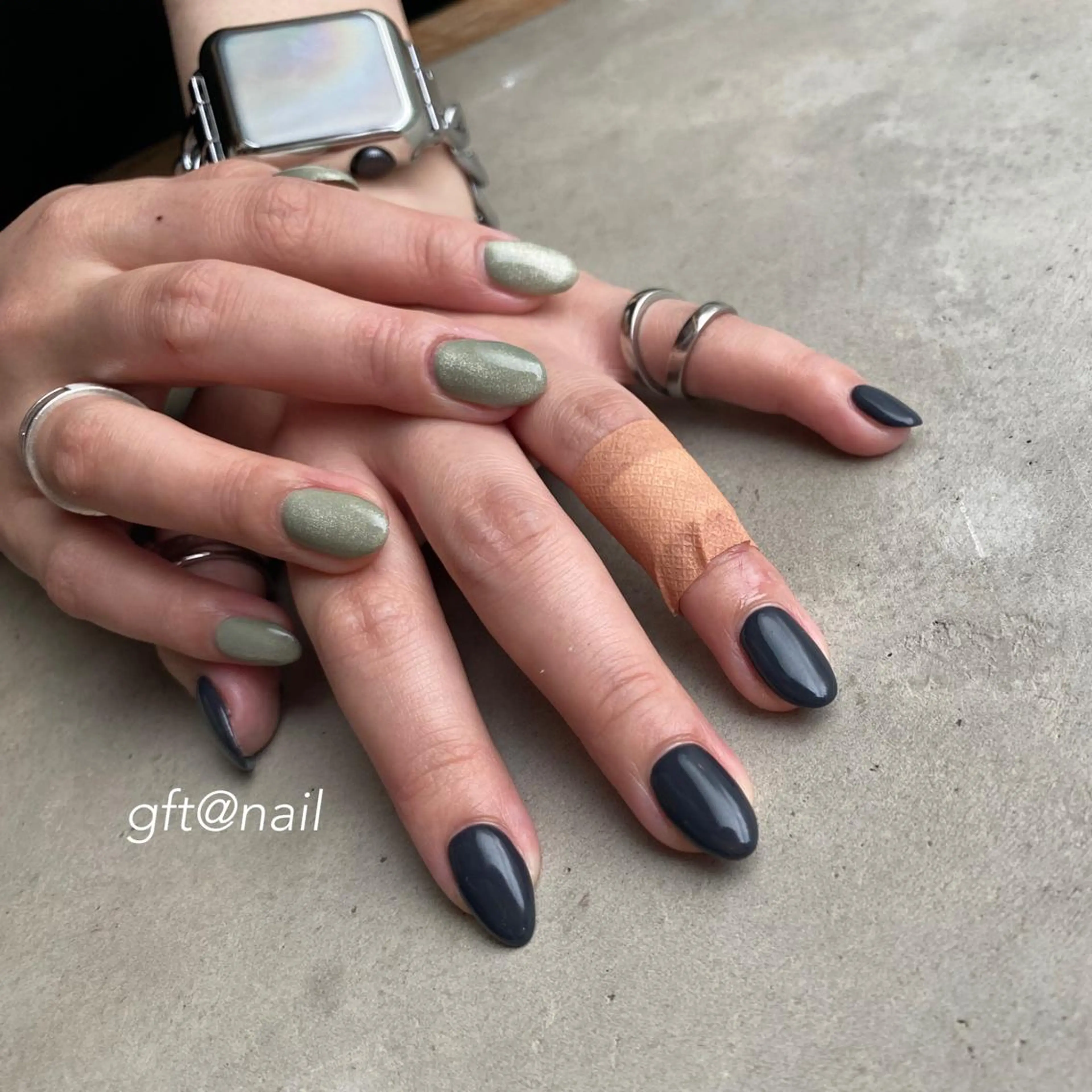 ネイル マグネットネイル ワンカラーネイル シンプルネイル ハンドネイル etorca nailのネイルデザイン