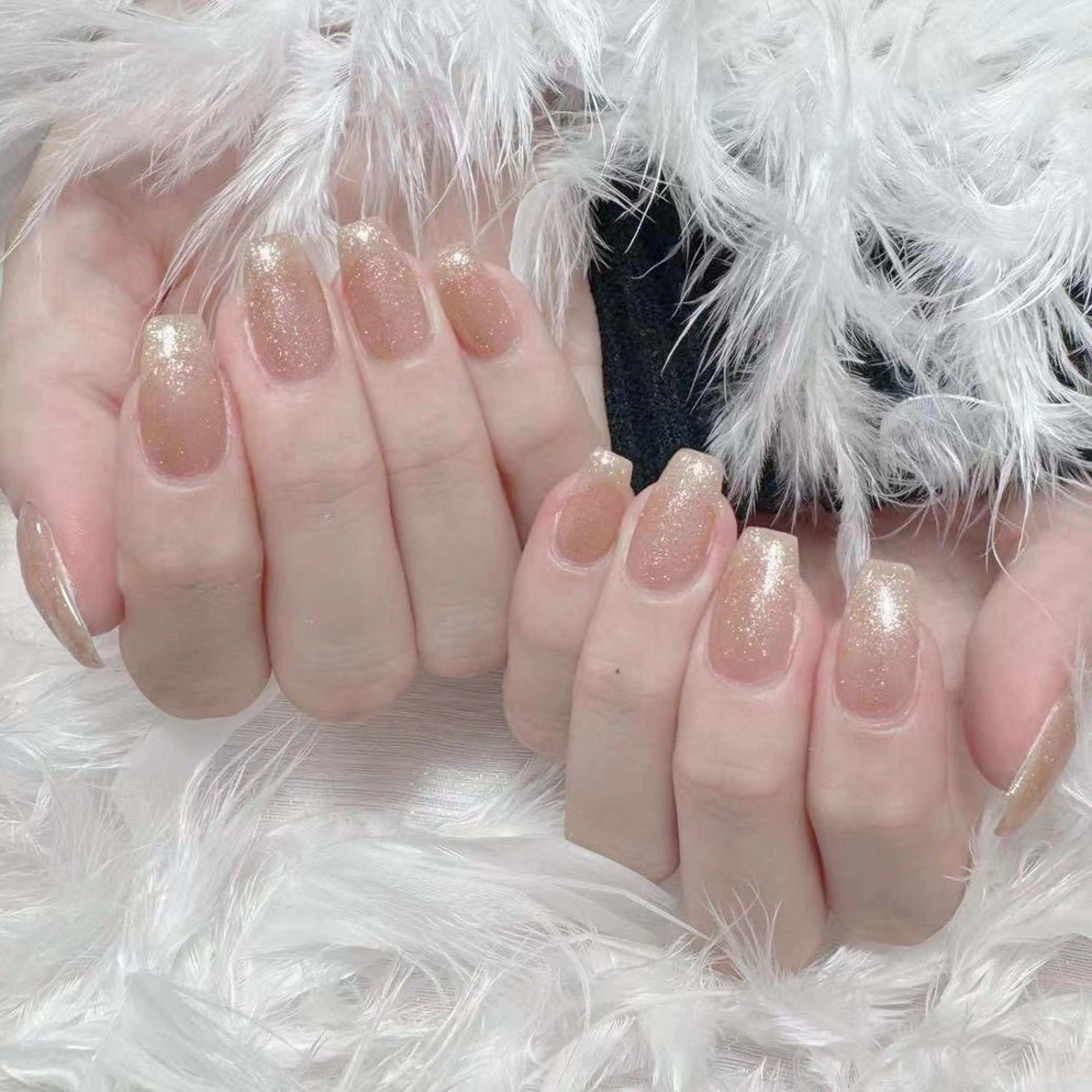 ネイル アートネイル オーロラネイル ガーリー キラキラネイル 韓国ネイル Diamond NAIL✨のネイルデザイン