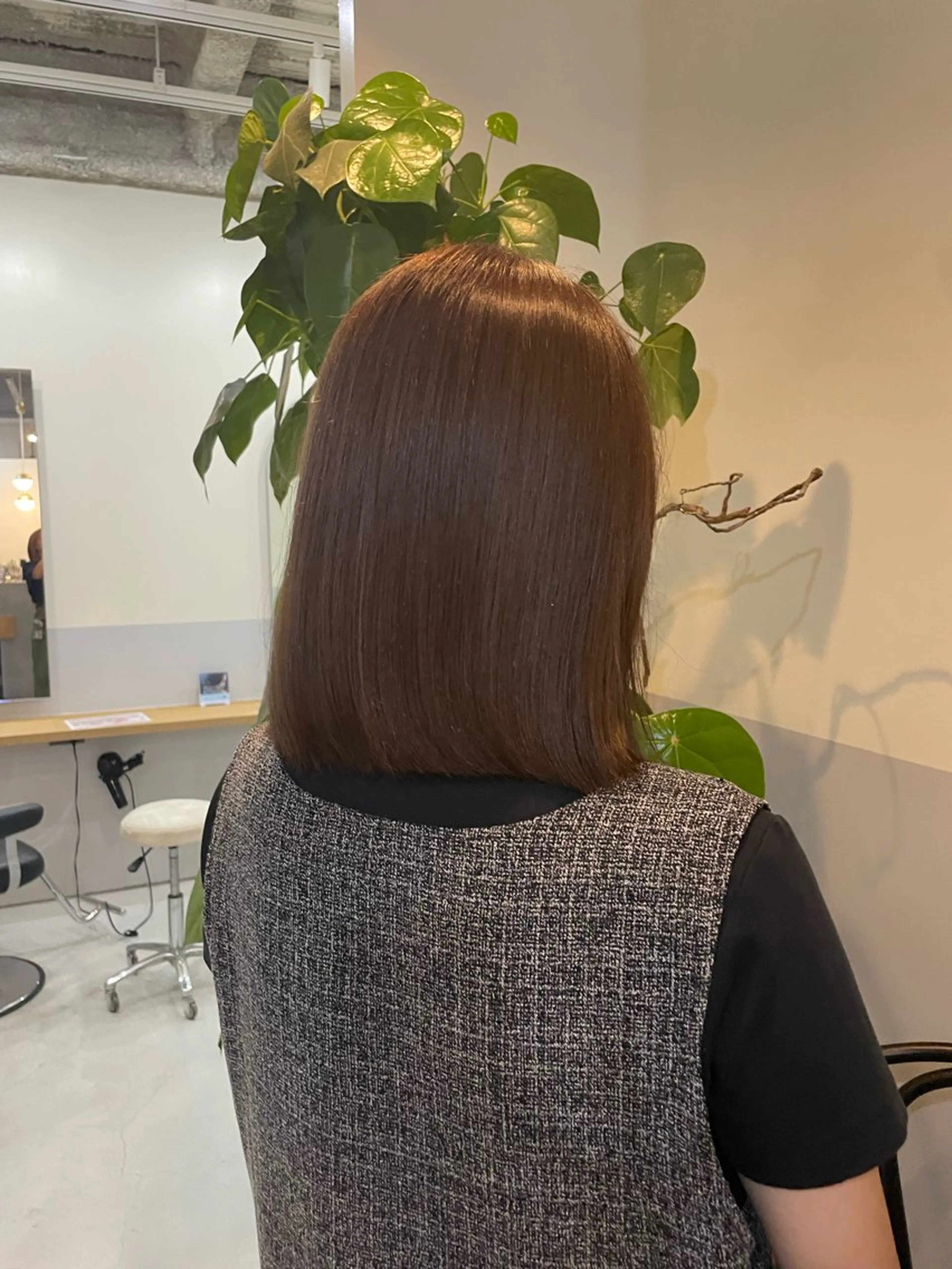 カラー ベージュカラー basho ノエ.／カットモデルのヘアスタイル