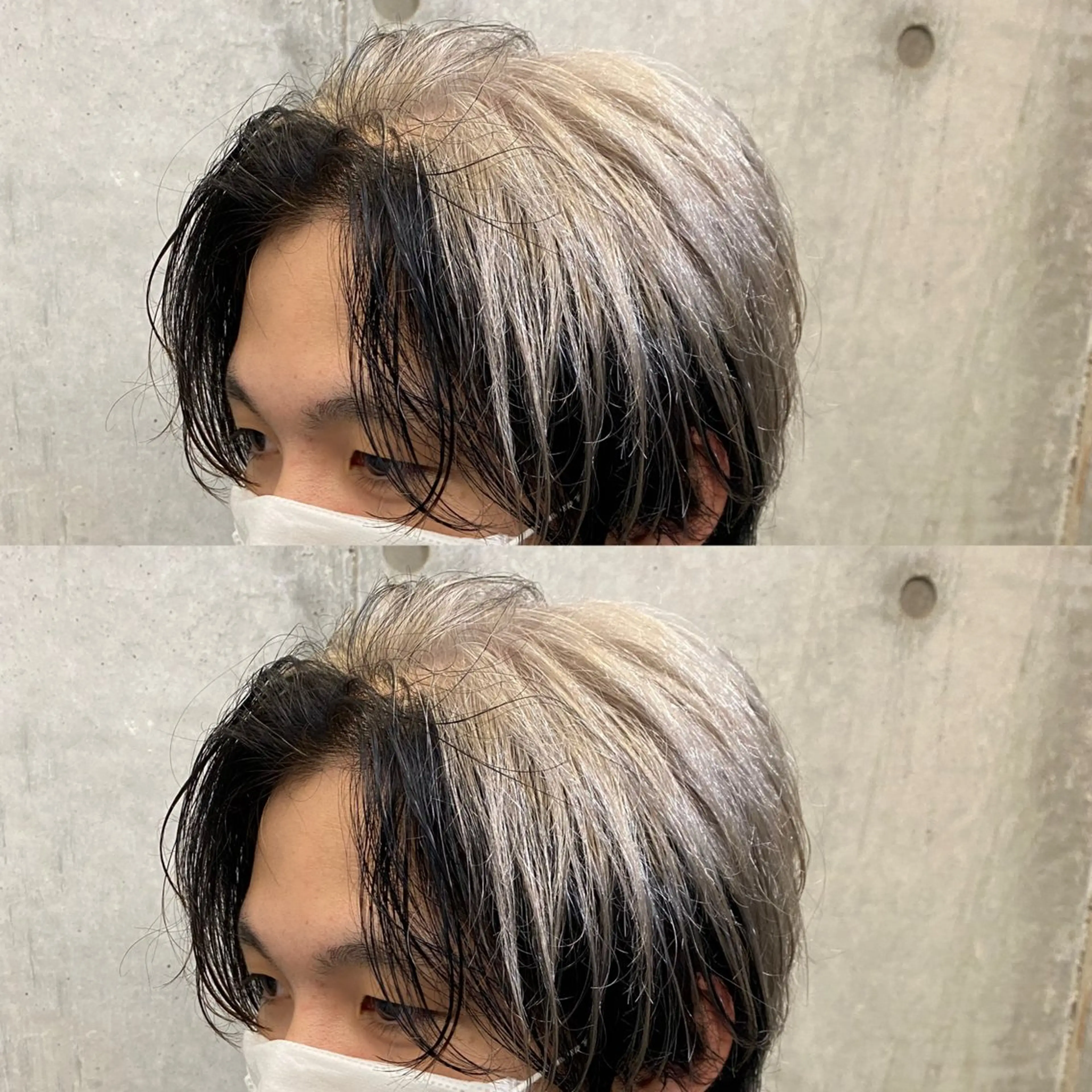 カラー メンズ メンズブリーチ メンズハイトーン ブリーチ ケアブリーチ デザインカラー カット ヘアカラー メンズカット/パーマ 艶カラーTAIGA︎のヘアスタイル
