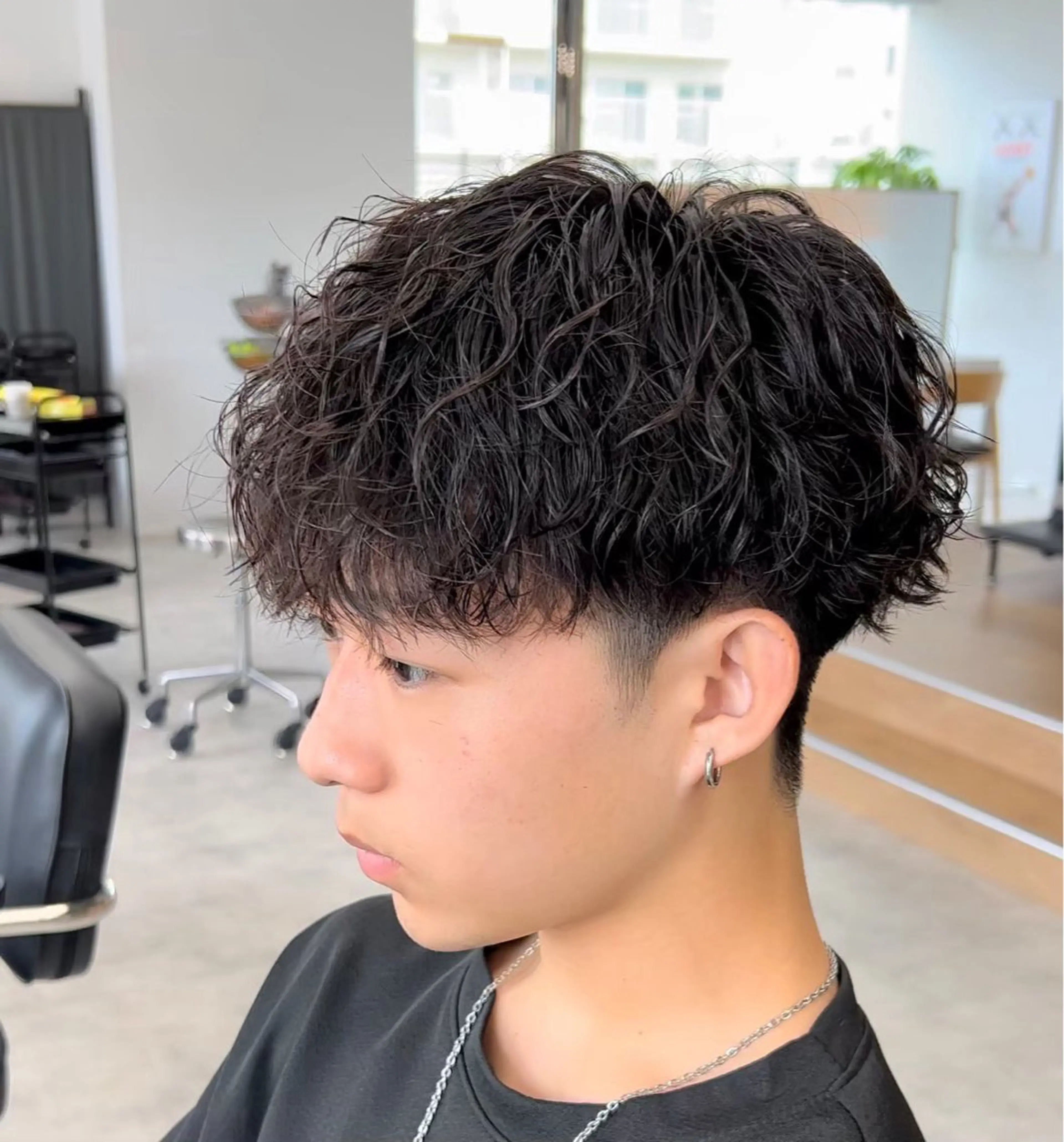 パーマ メンズ カット パーマ メンズパーマ/新潟/ 万代／田崎亮🌟のヘアスタイル