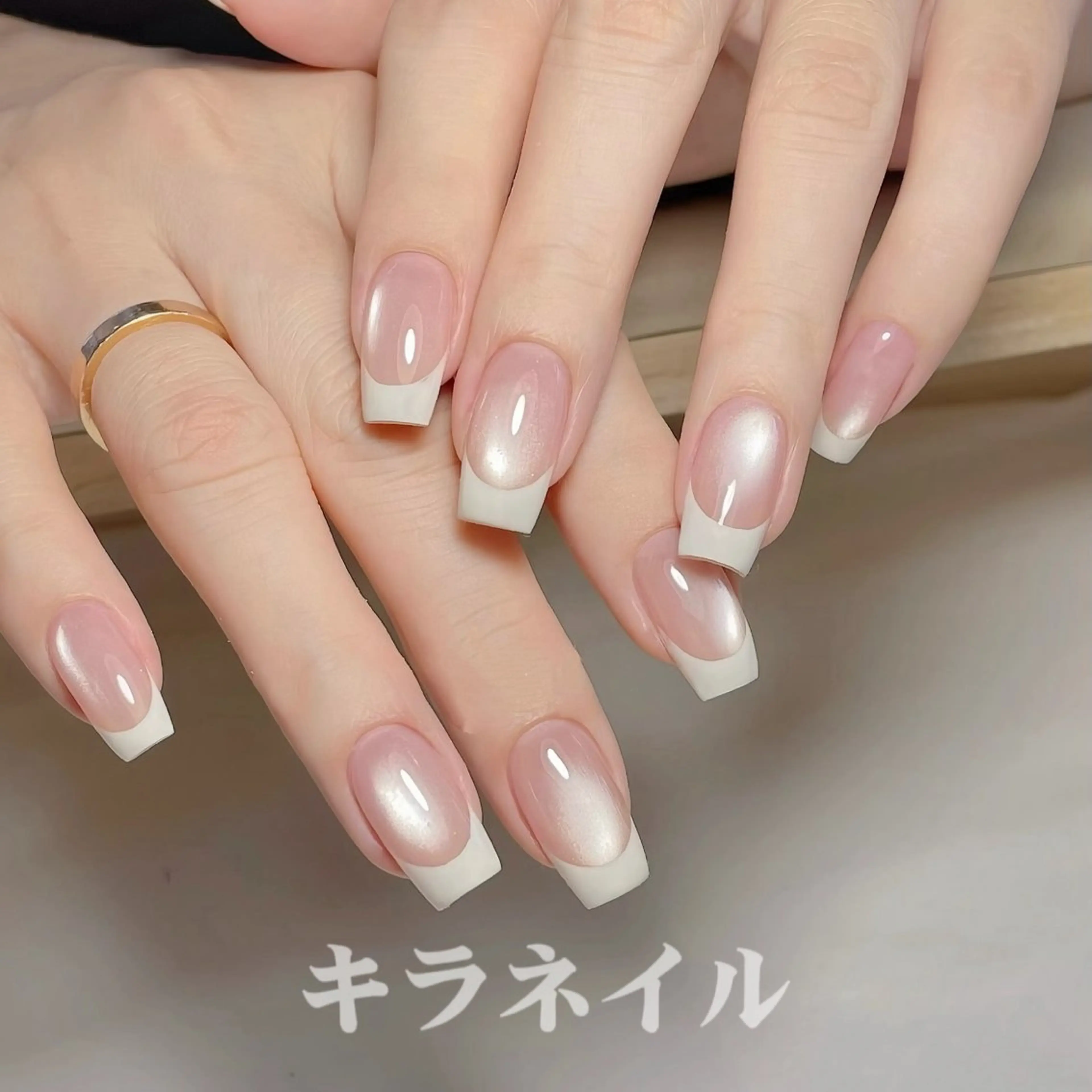 💖「大人気」マグネット✖️フレンチネイル✨の写真