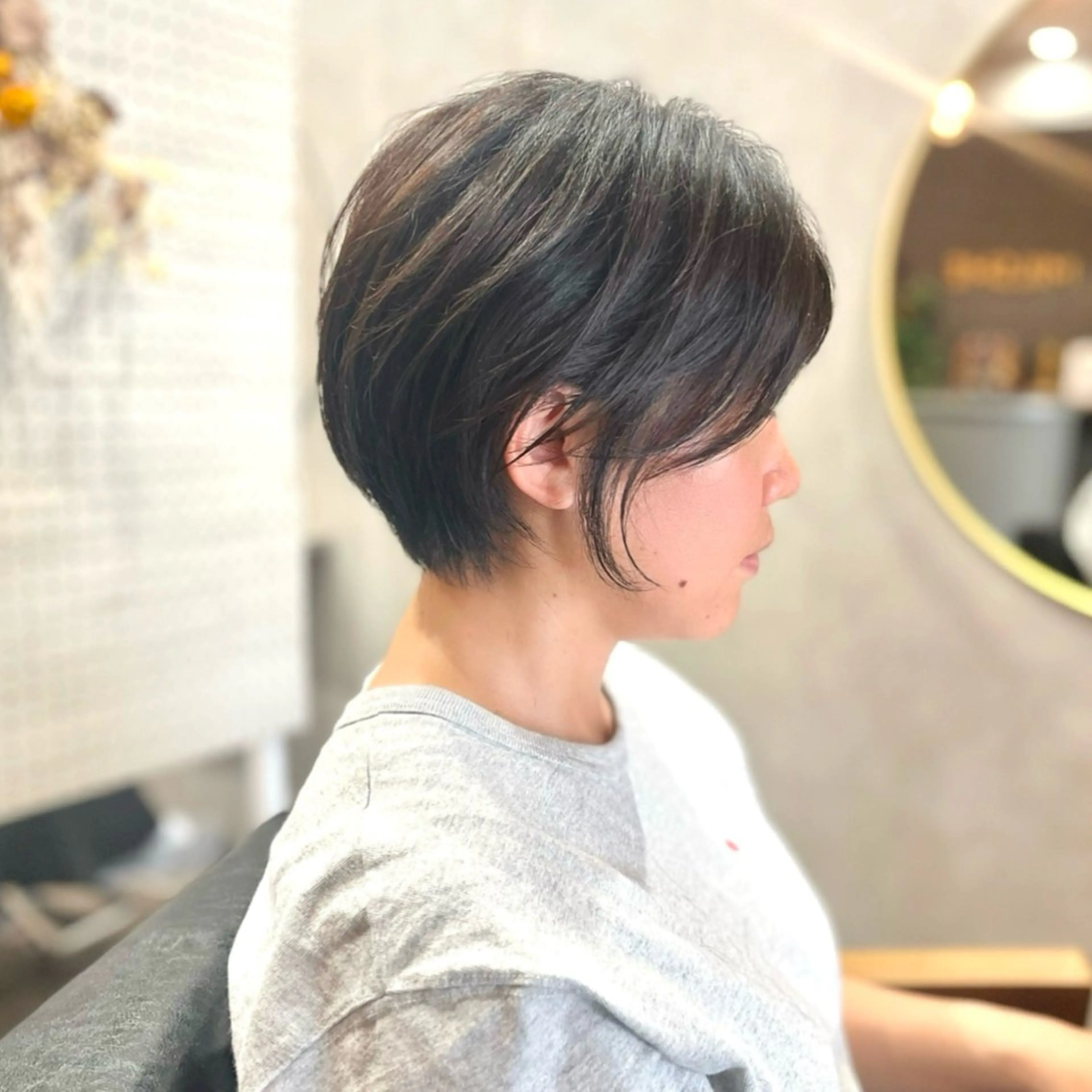 ショート カラー 瀧　元気/ショート/ 白髪ぼかし/髪質改善のヘアスタイル