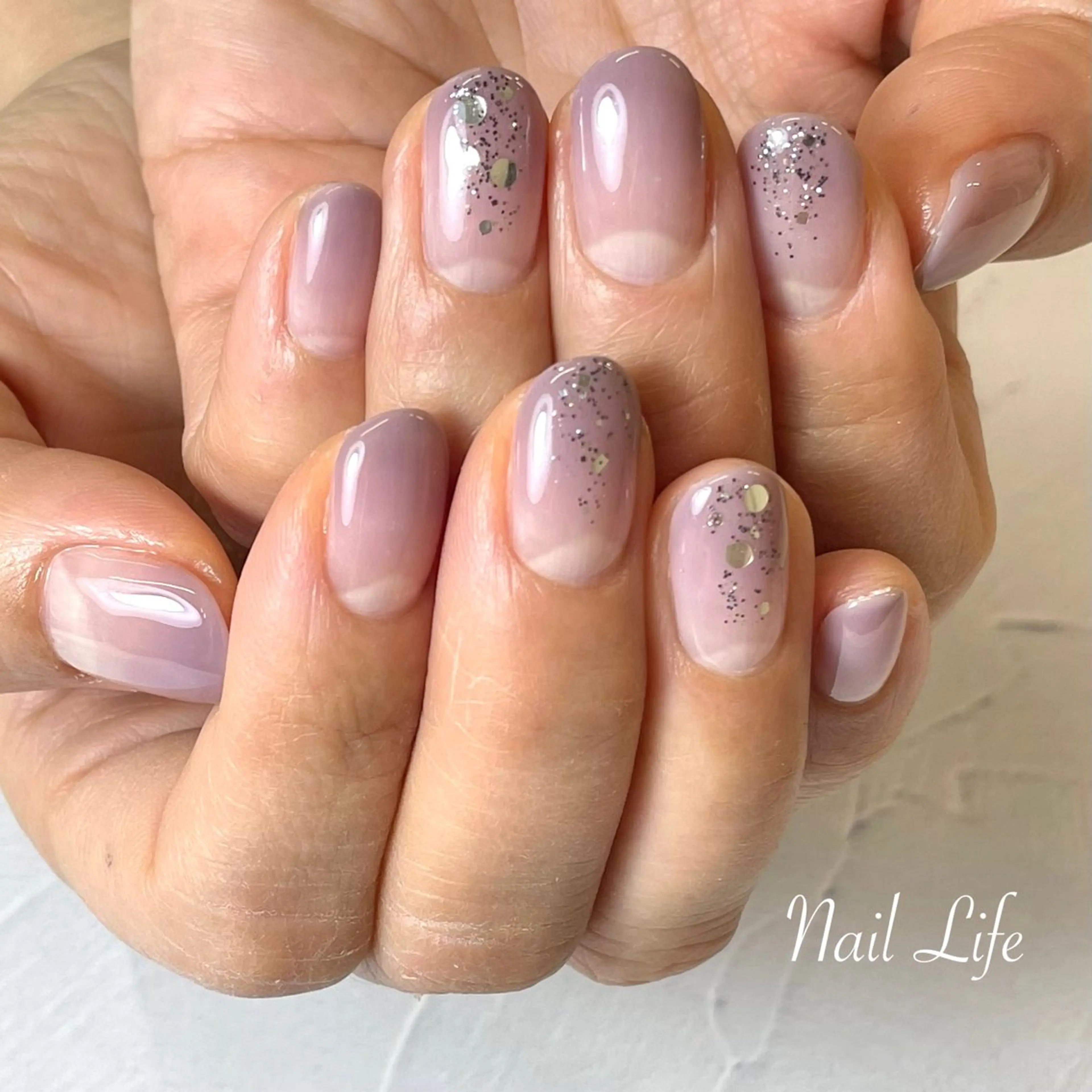 ネイル ニュアンスネイル ハンドネイル 大嶋 めぐみのネイルデザイン