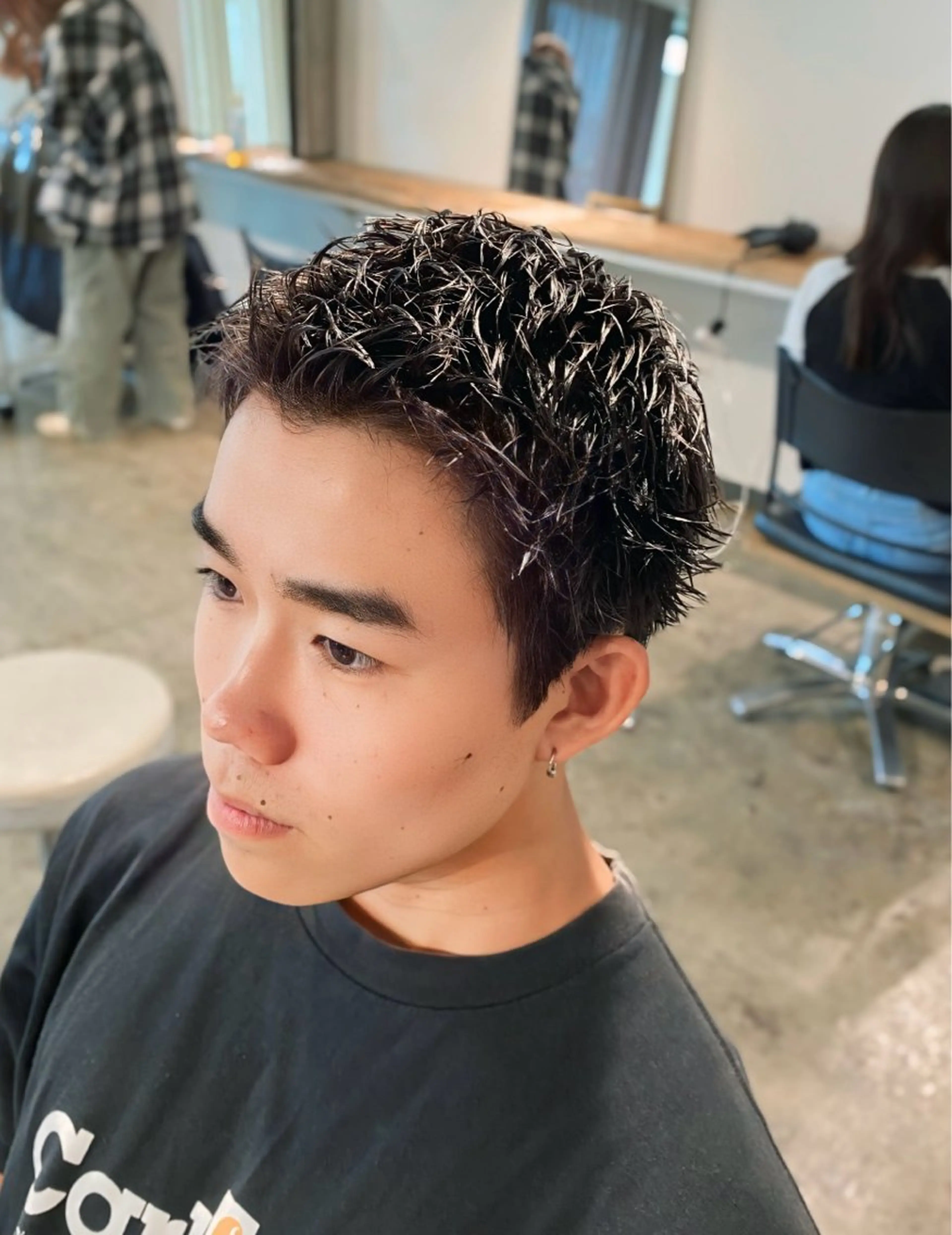 パーマ メンズ スパイキーショート メンズパーマ 特化/中川拓也のヘアスタイル