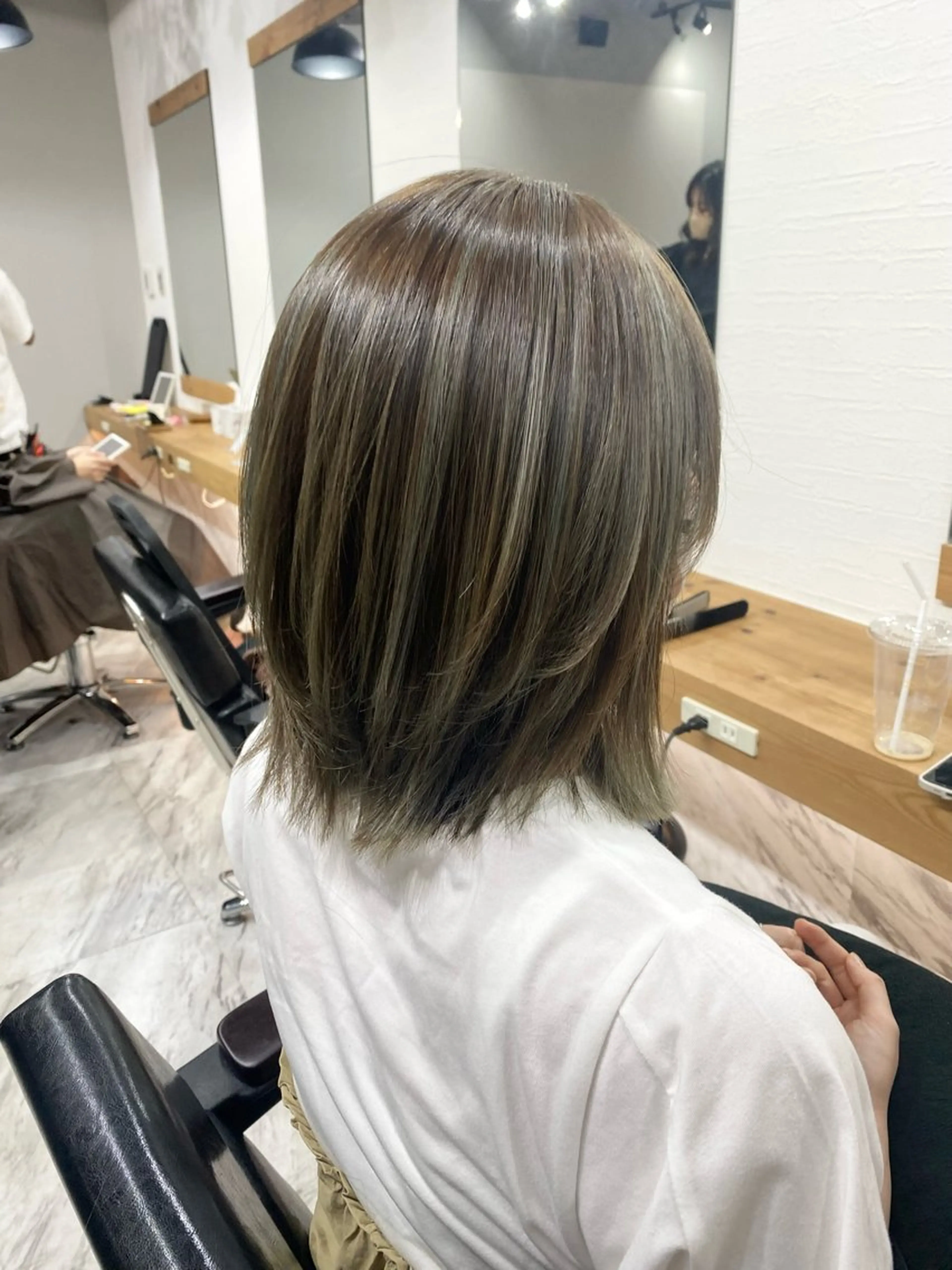 ミディアム カラー カット ヘアカラー IwAsh二俣川所属・IwAsh✄﻿ アオイのヘアスタイル