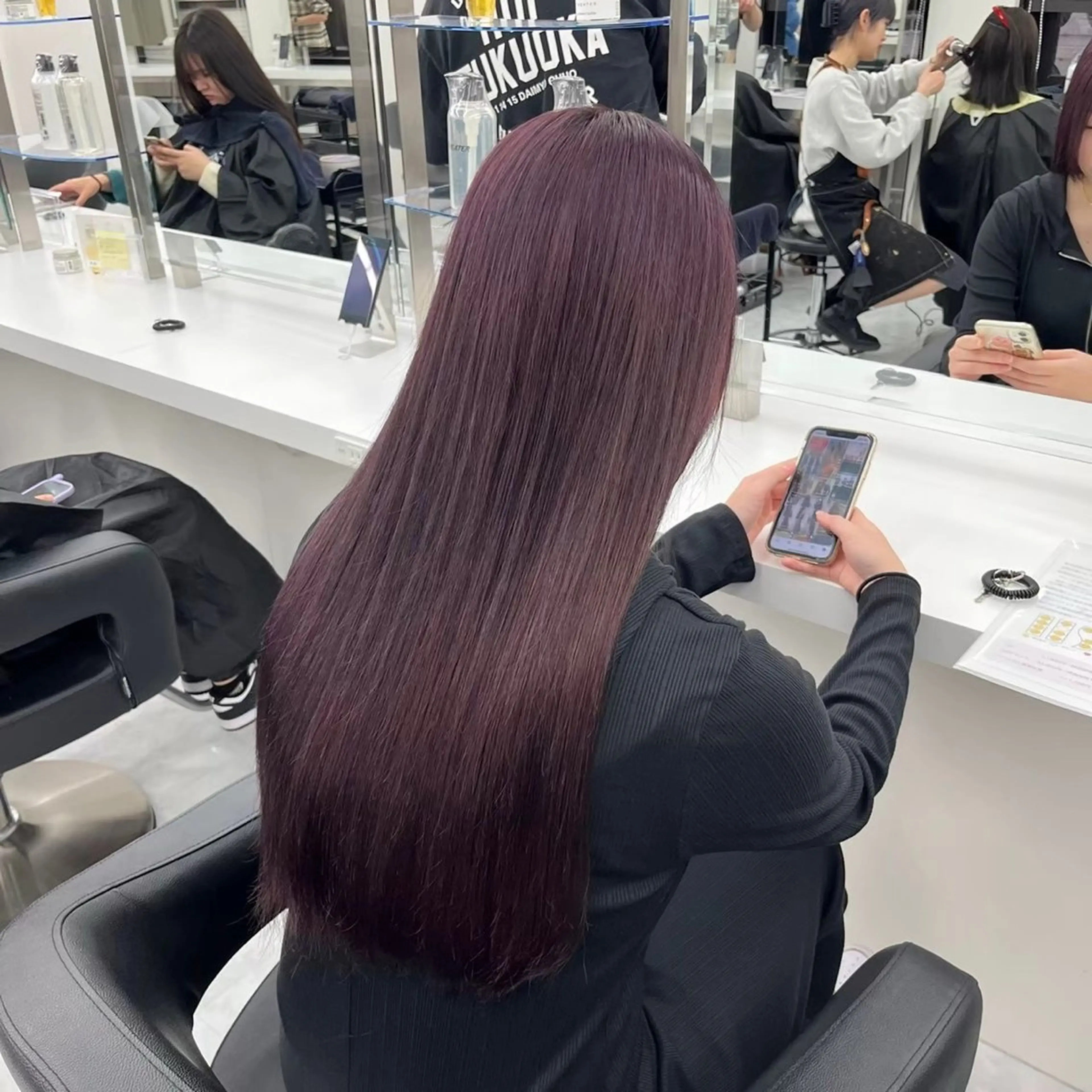 ロング カラー ヘアカラー トリートメント mina/暖色カラー /骨格矯正カットのヘアスタイル