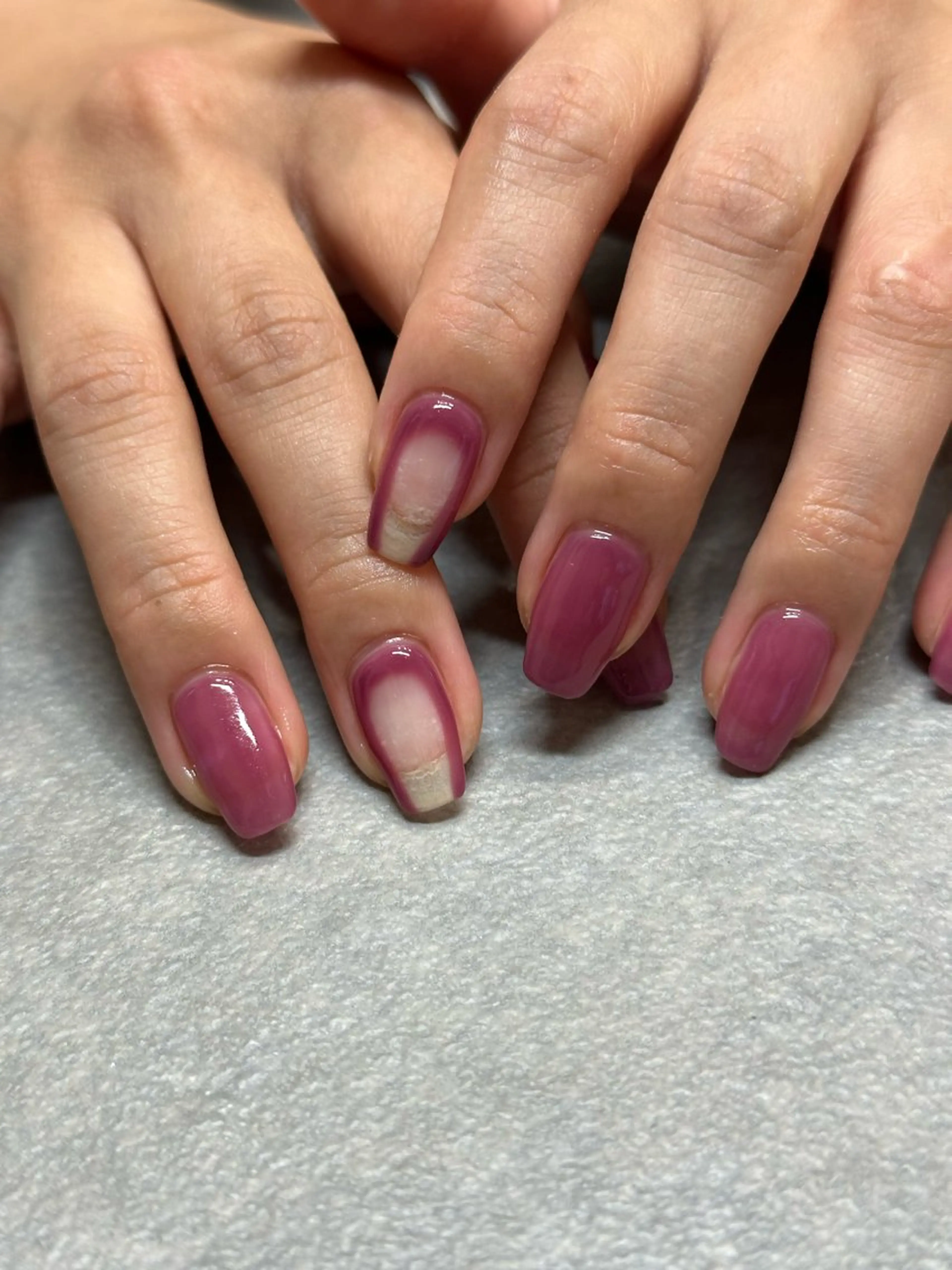 ネイル シンプルネイル ハンドネイル フットネイル kiii.__ ✴︎*のネイルデザイン