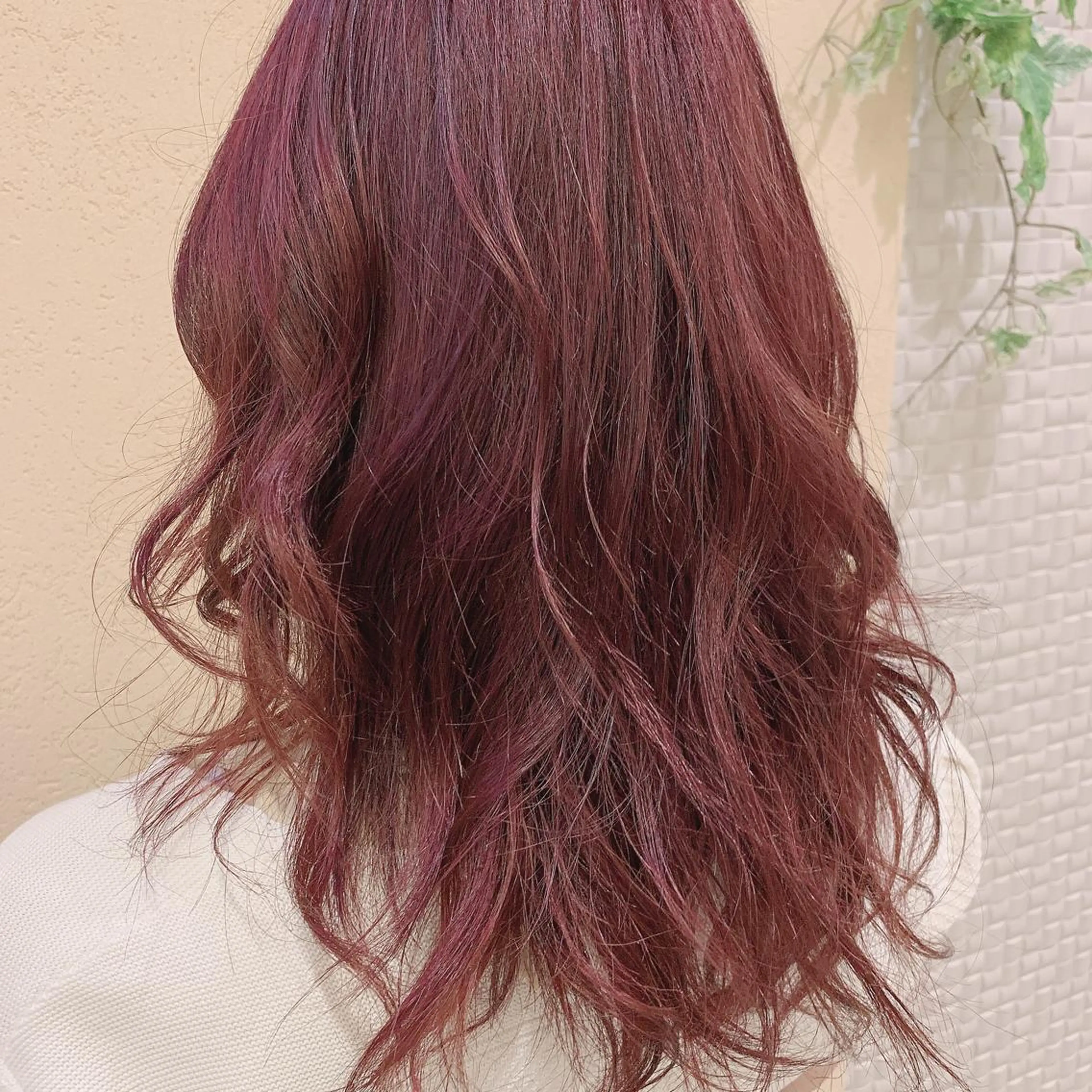 セミロング カラー ピンクカラー ヘアカラー 韓国レイヤー 🔥春暁【はるき】のヘアスタイル