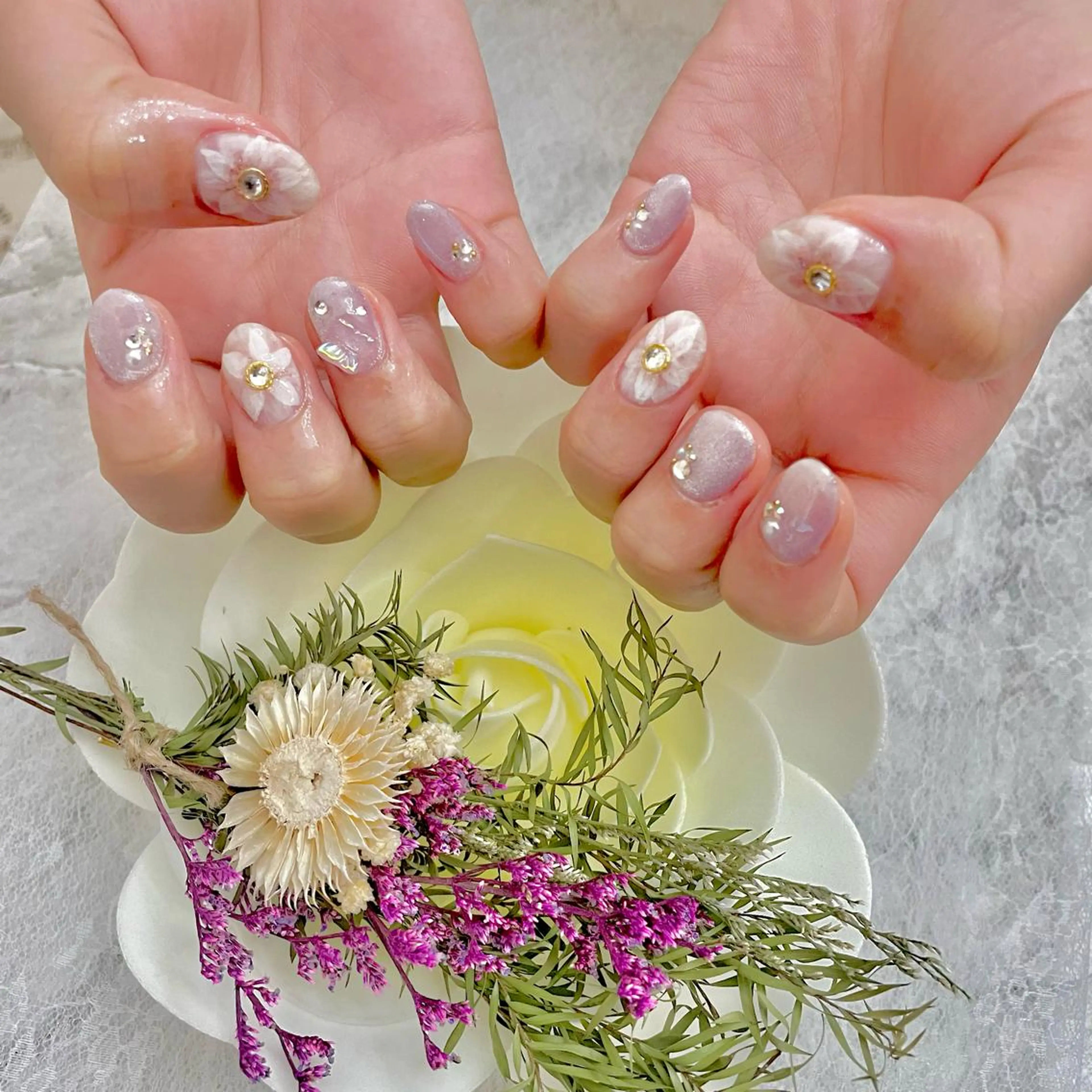 ネイル ジェルネイル 春ネイル J terrace Nailのネイルデザイン