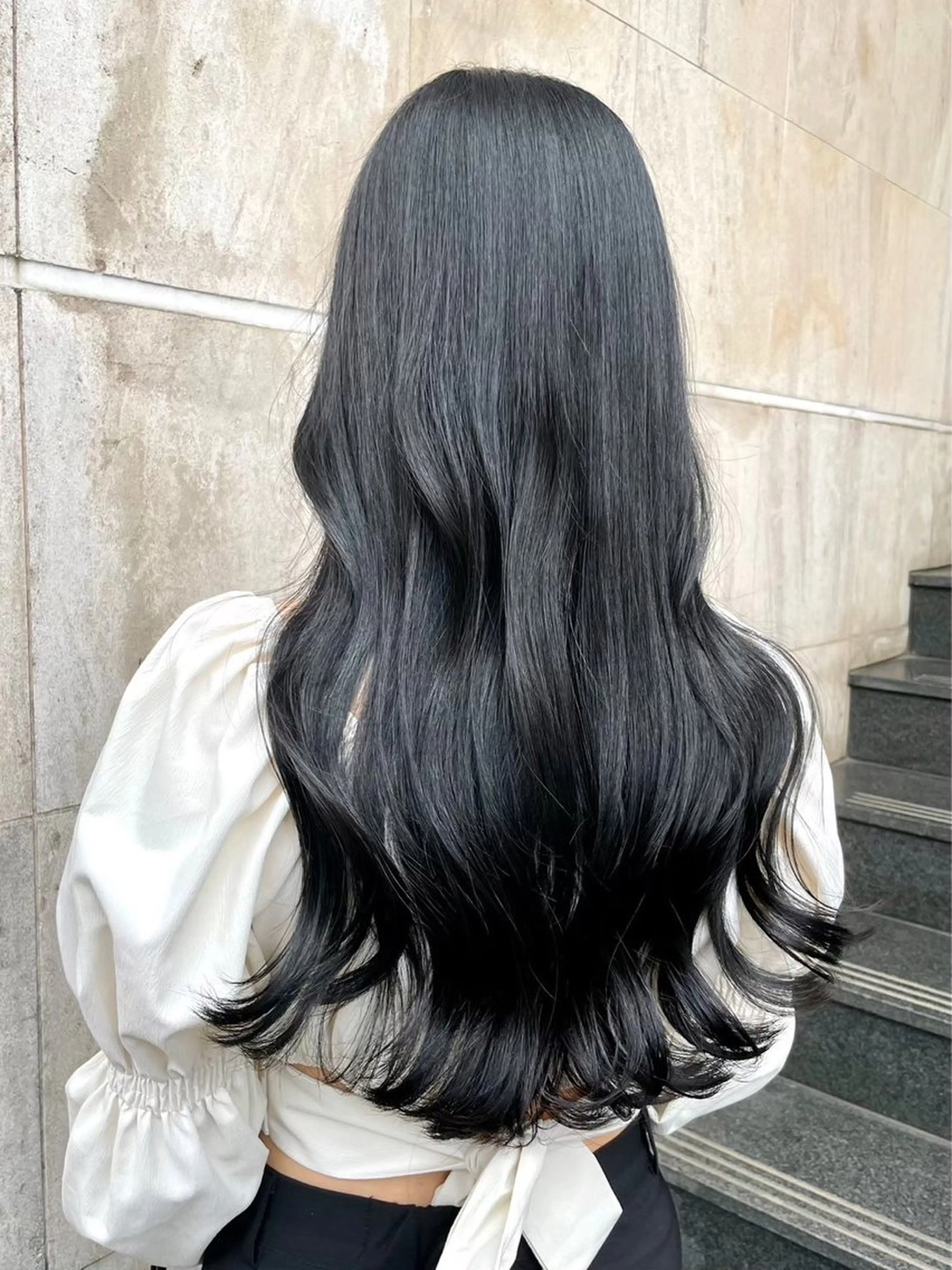 ロング カラー ブリーチ ダブルカラー ハイライトカラー ブリーチなしカラー ハイライト ヘアカラー トリートメント ヘッドスパ ヘアセット Wカラー/髪質改善/ 艶カラー🩶Sanaのヘアスタイル