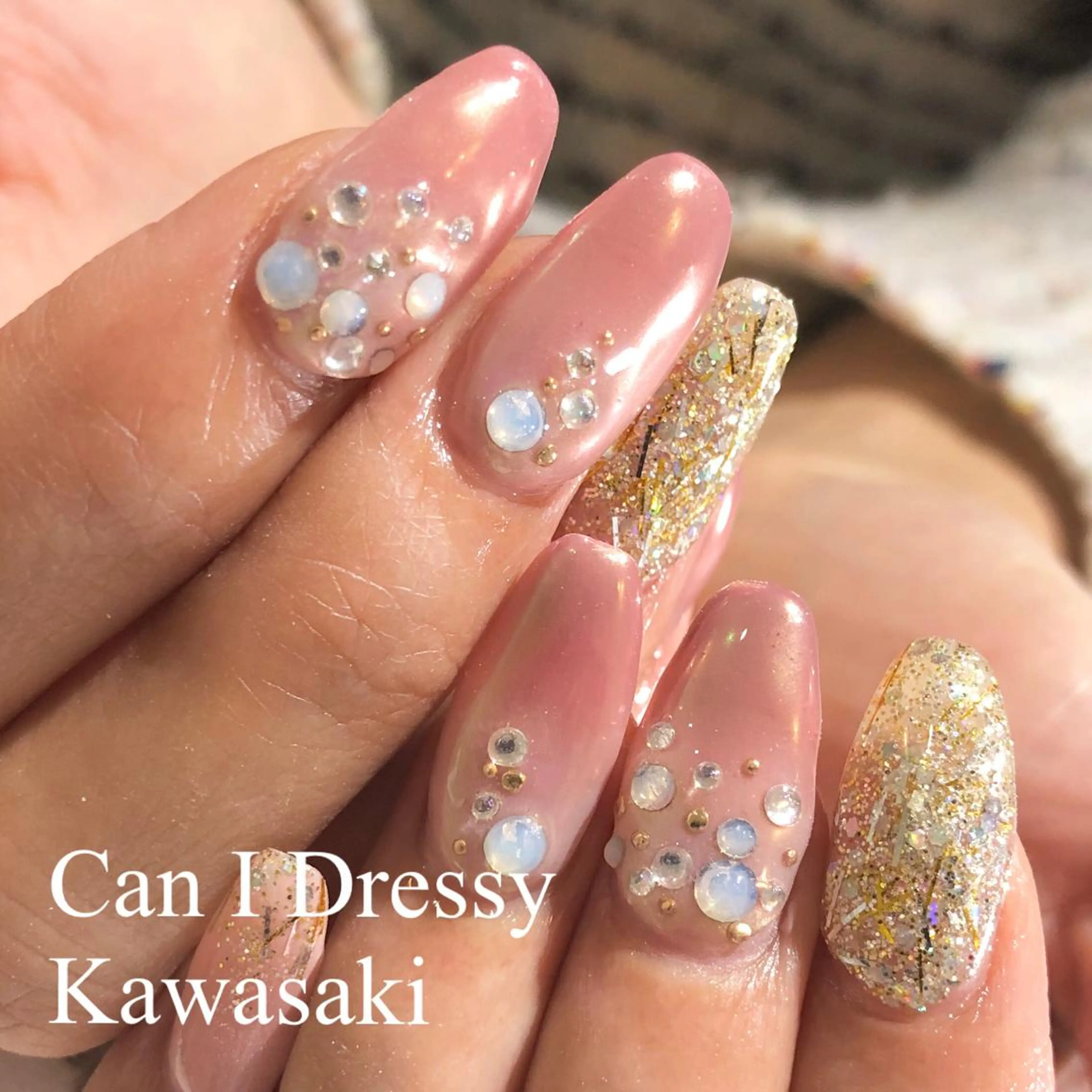 ネイル オーロラネイル ハンドネイル Can I 川崎店 三島 久美子のネイルデザイン