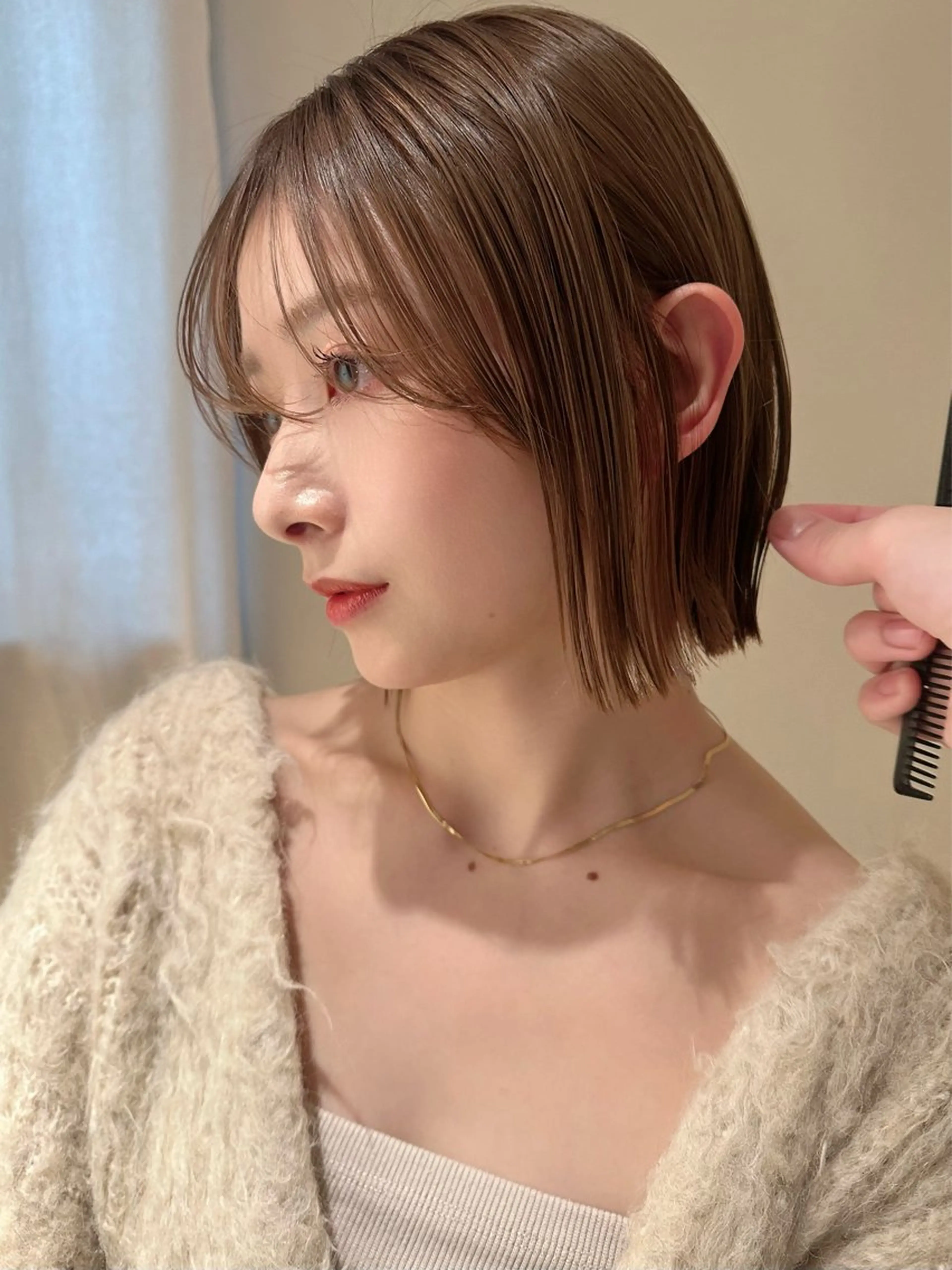 ショート カット トリートメント 切りっぱなしボブ /銀座/ケンタロウのヘアスタイル