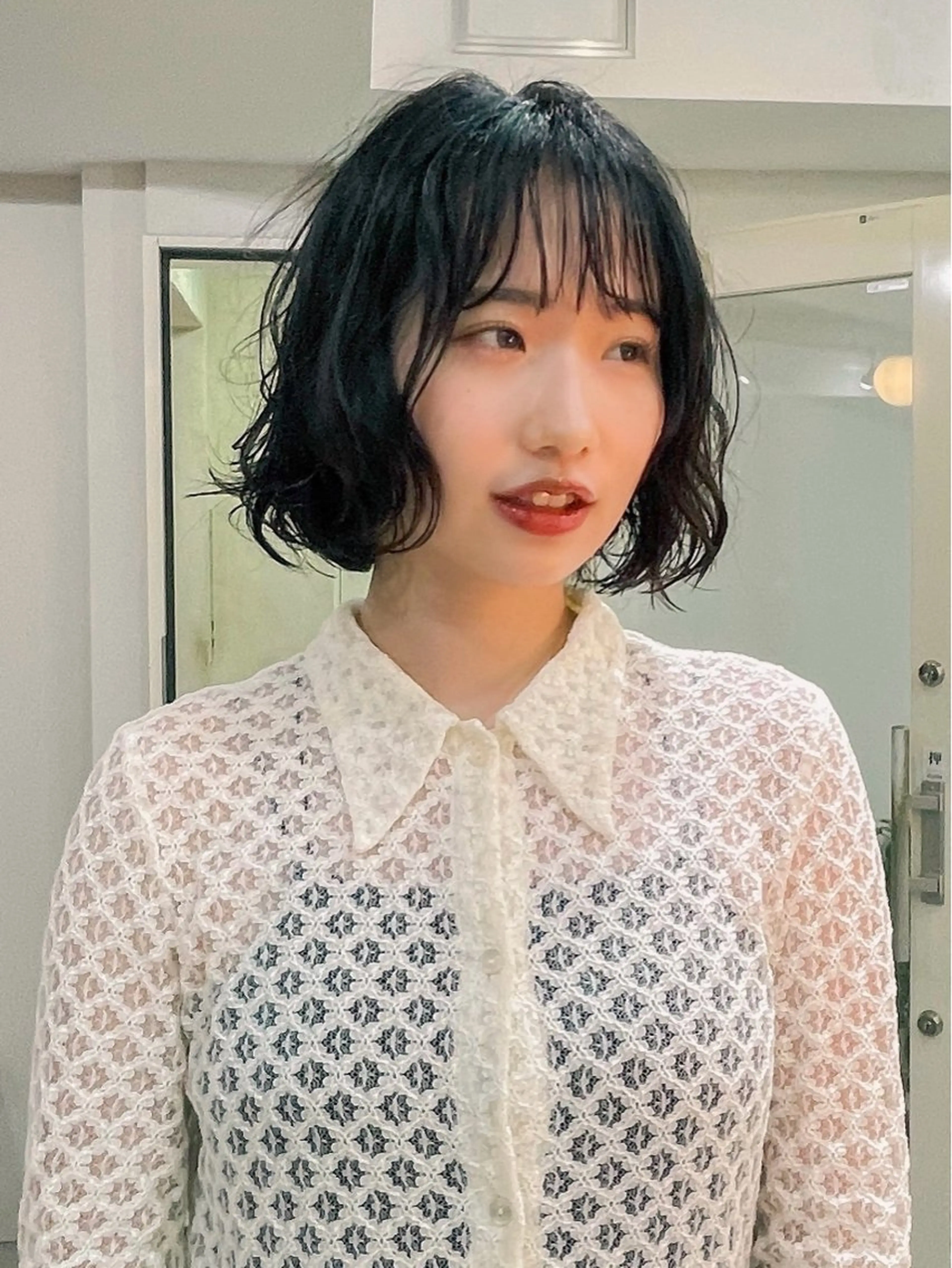 ショート パーマ ボブ カット パーマ パーマ＊ 顔まわり似合わせのヘアスタイル