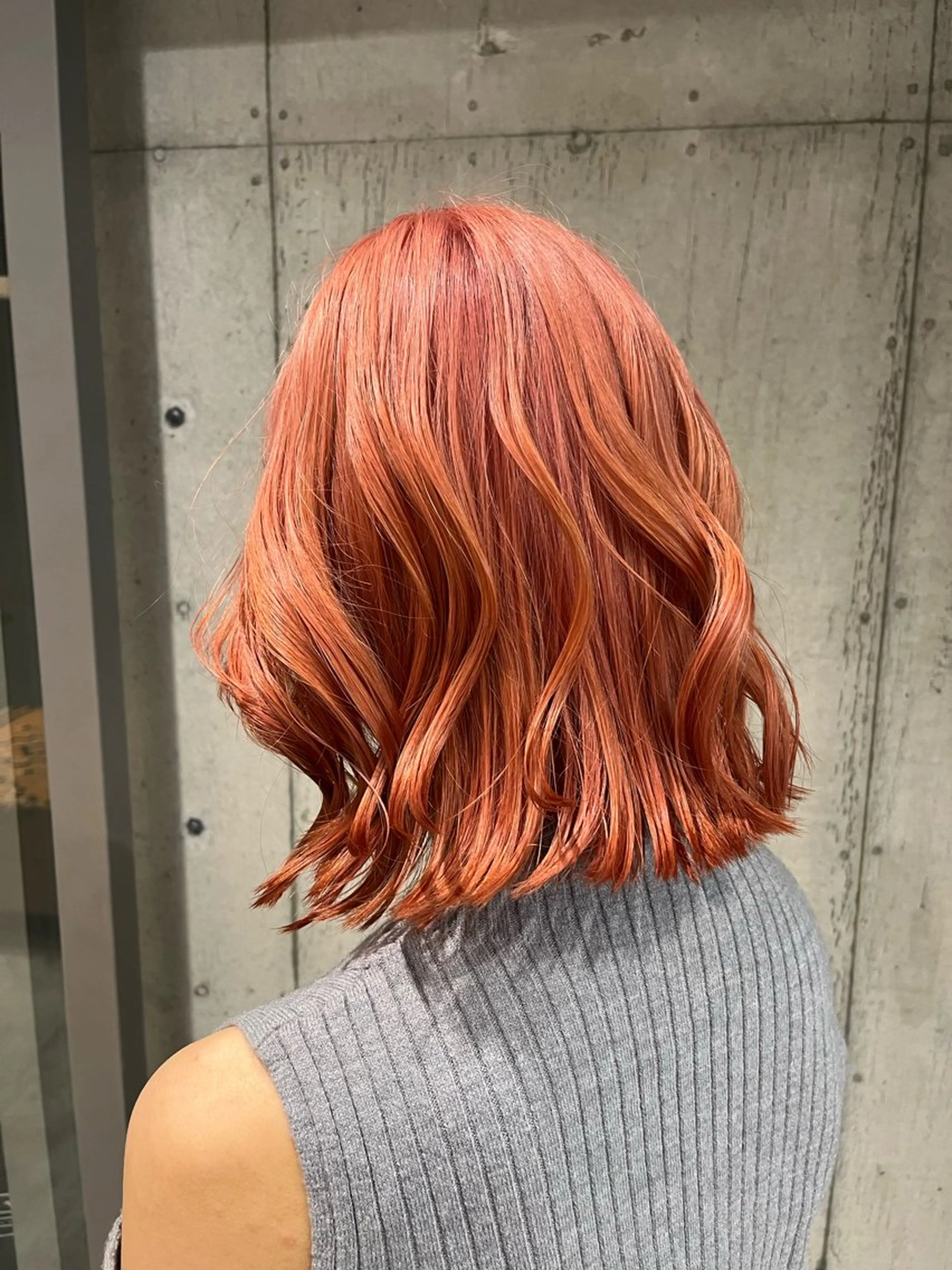 ミディアム カラー ヘアアレンジ カット ヘアカラー トリートメント 透明感カラー・ボブ リクト📸のヘアスタイル