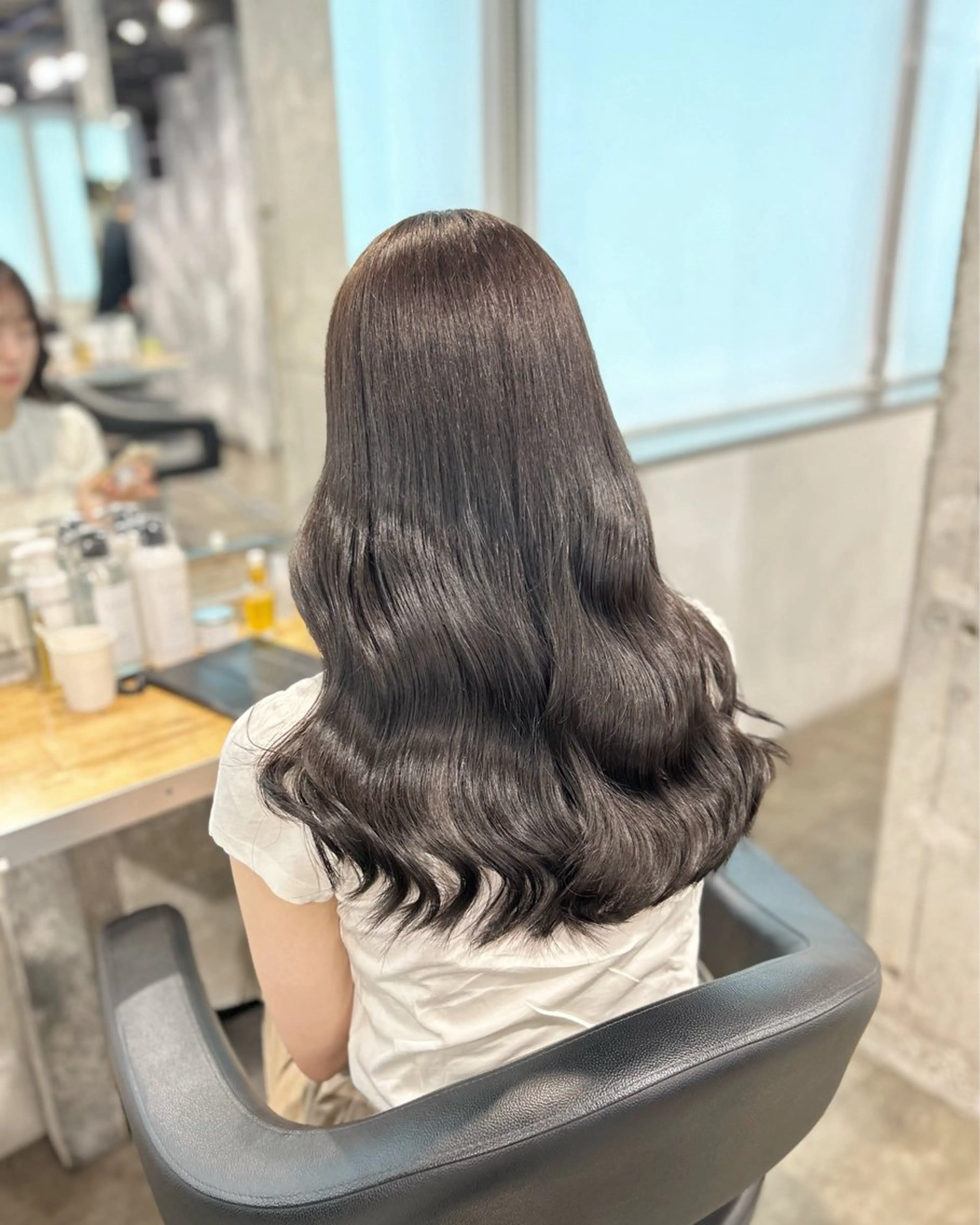 ロング カラー ヘアカラー I'S.横浜所属・赤み消しカラー 🍀JUNKIのヘアスタイル