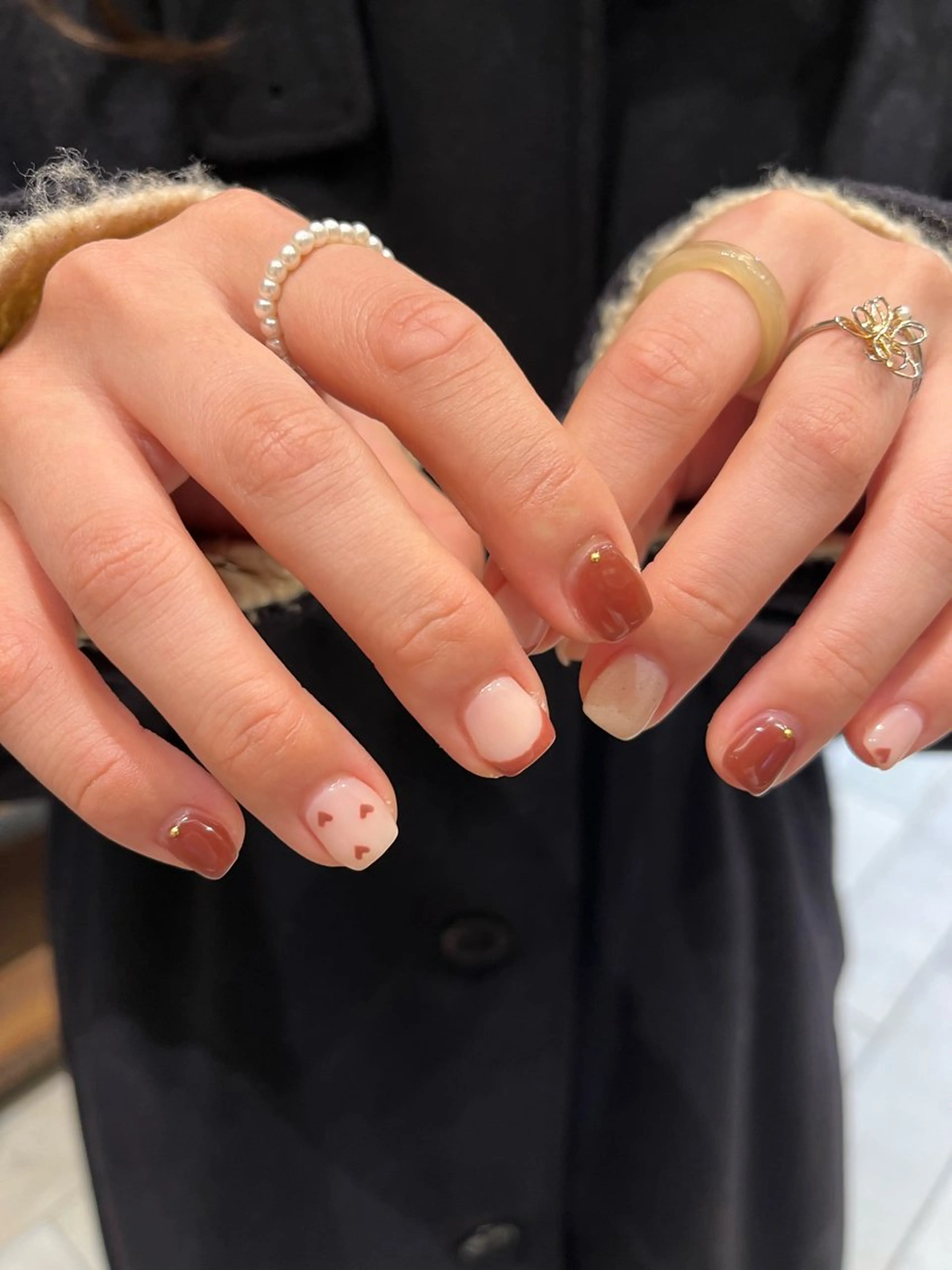 ネイル バレンタイン ハンドネイル Momone /渋谷/パラジェルのネイルデザイン