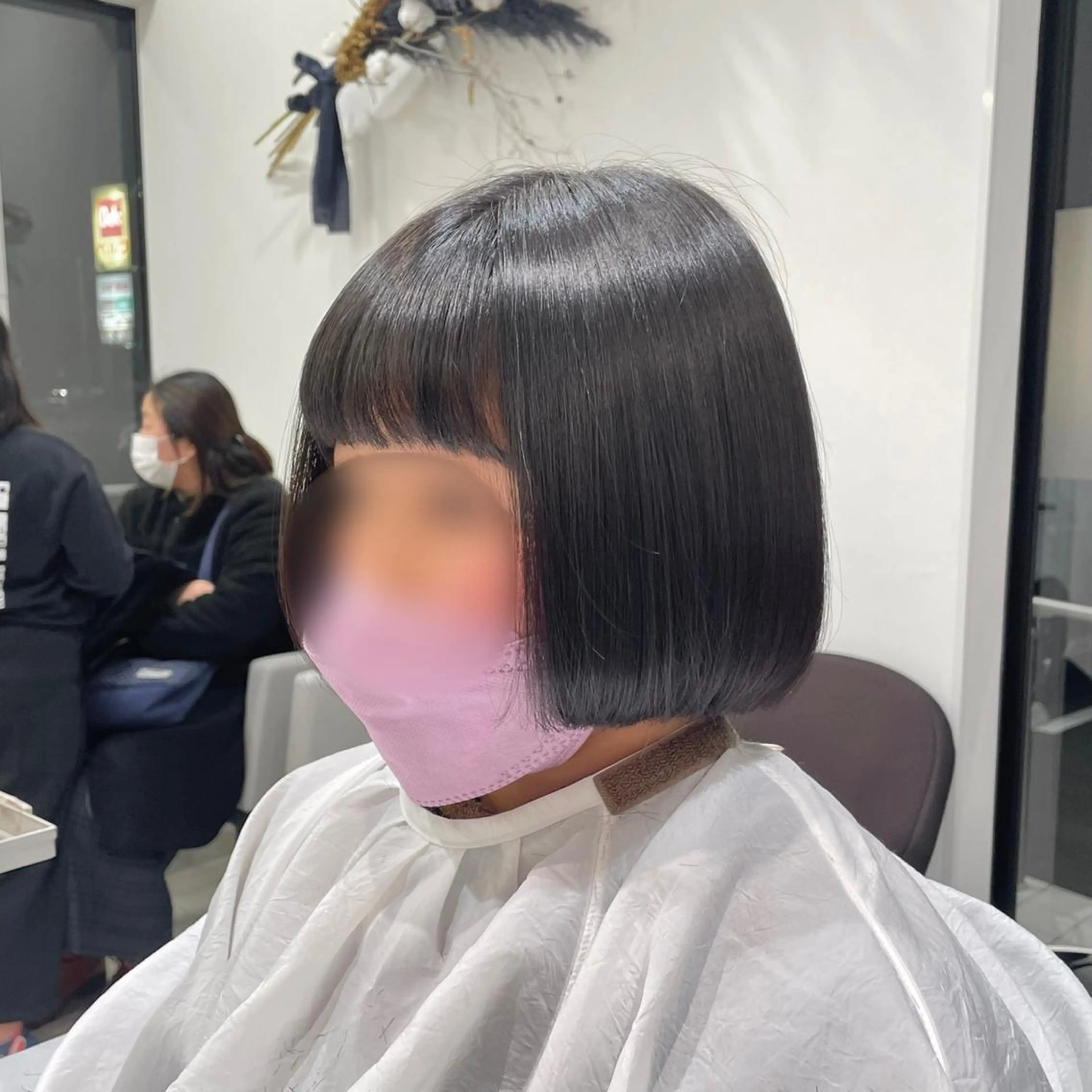 ショート キッズ カット トリートメント ヘアセット パク・ボミン小野リエ 韓国ハーフ🦊のヘアスタイル