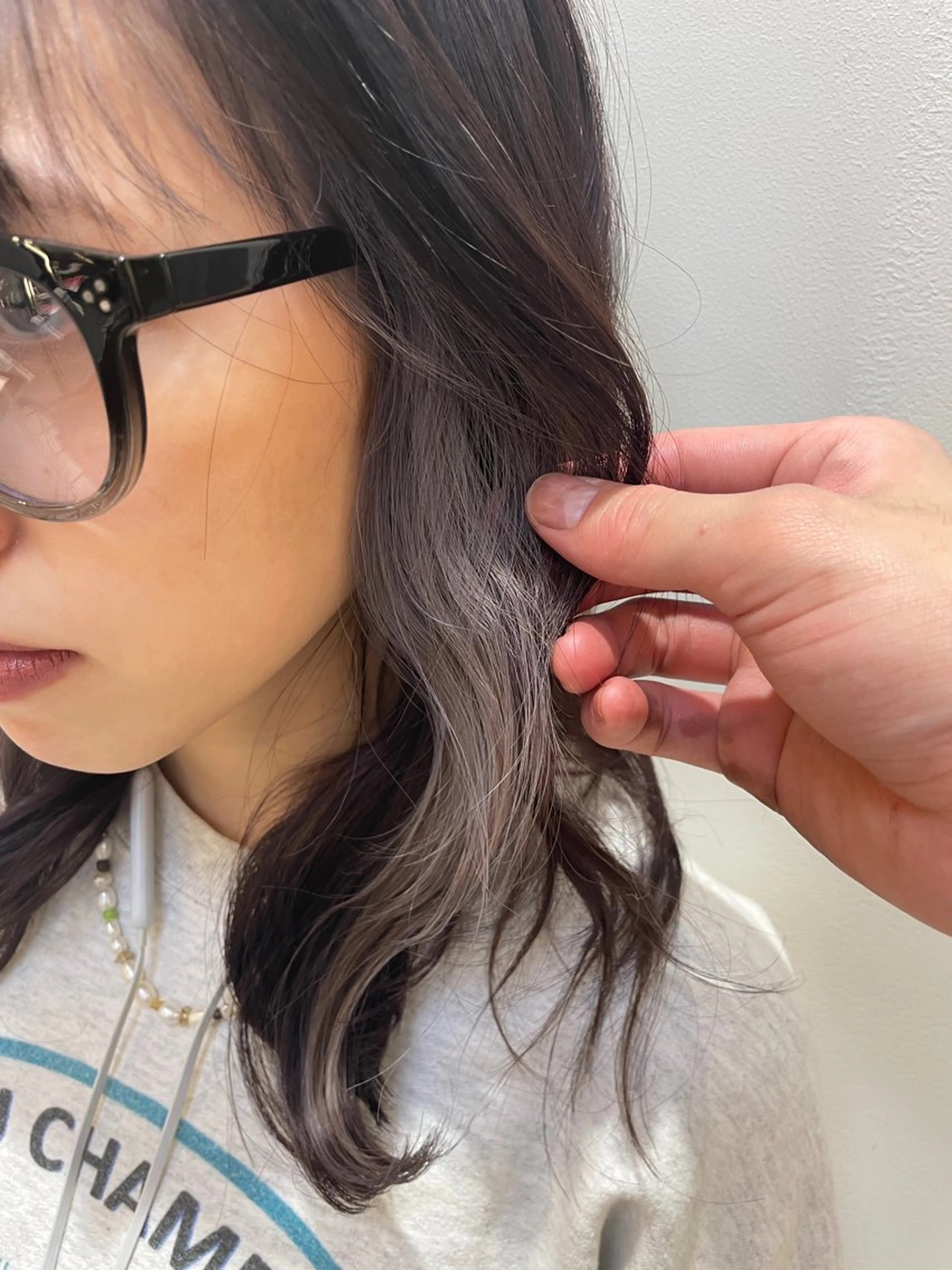 カラー ブリーチ シルバー ミンクス銀座店所属・MINX 外山 海成/銀座のヘアスタイル