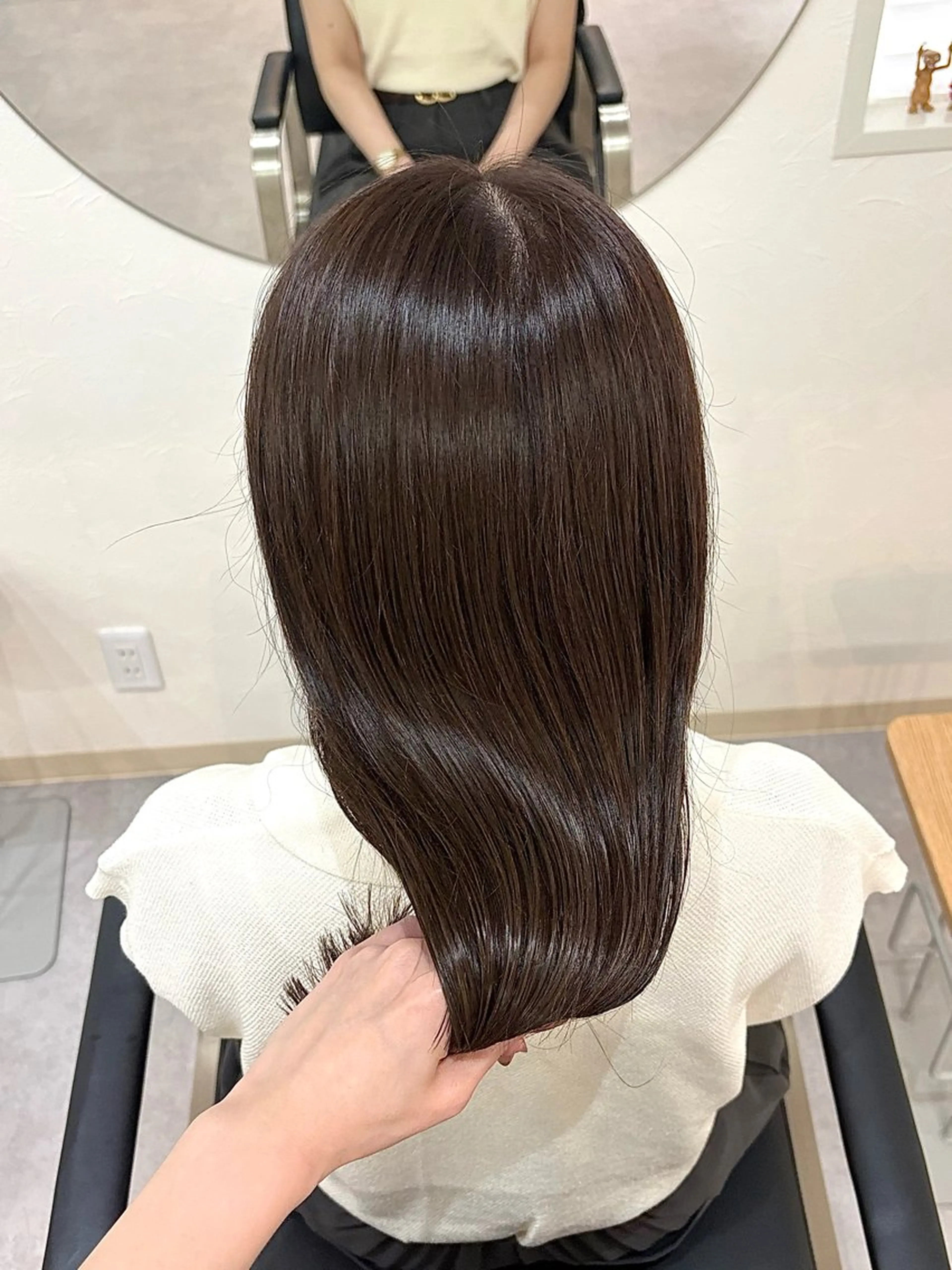ミディアム カラー 髪質改善 カット ヘアカラー トリートメント ハル🌸柔色/ ブリーチなし/艶髪のヘアスタイル