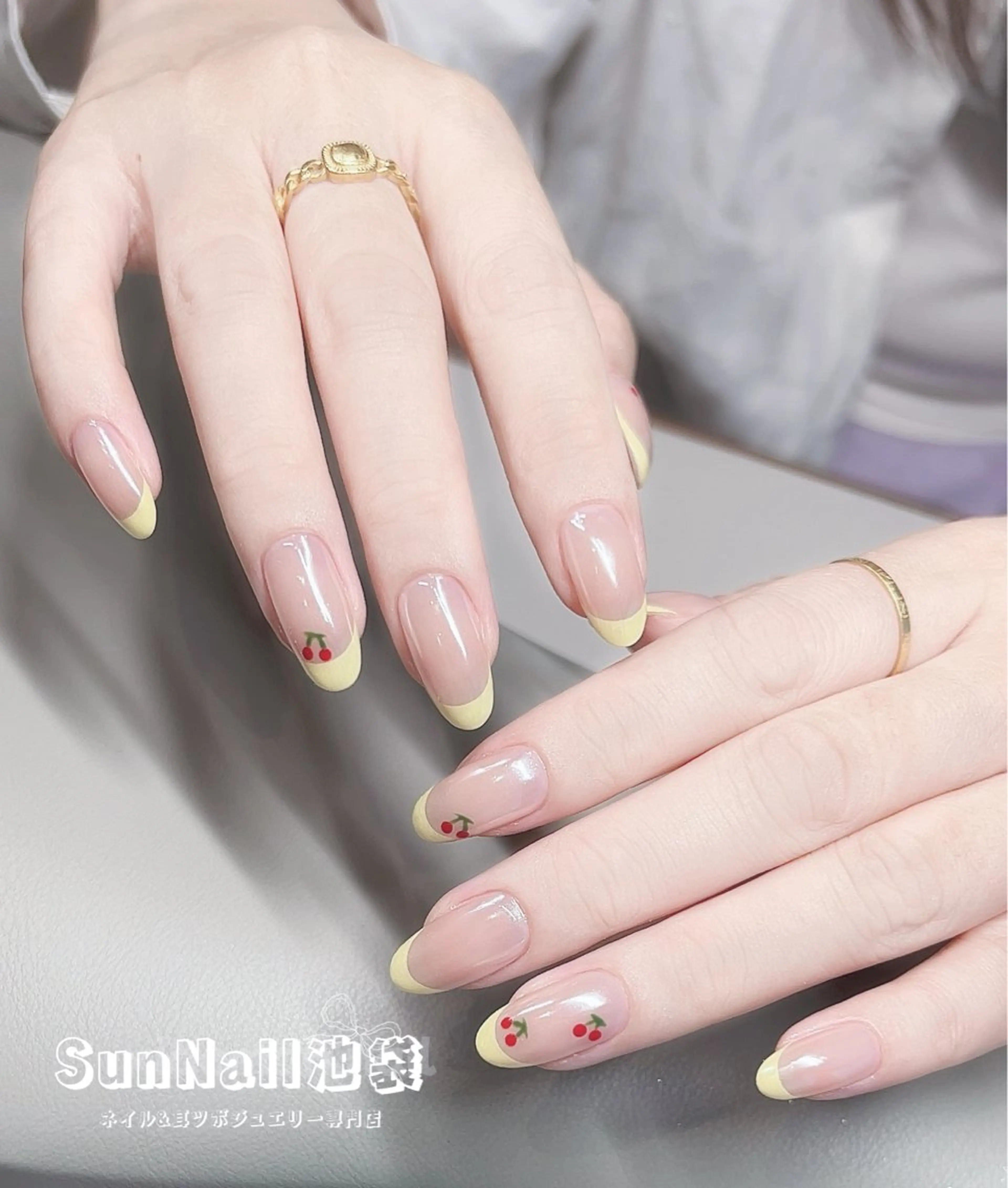 ネイル チークネイル 長さ出し フレンチネイル ガーリー 韓国ネイル ハンドネイル ハンドケア Sun Nail 池袋のエステ・リラクイメージ