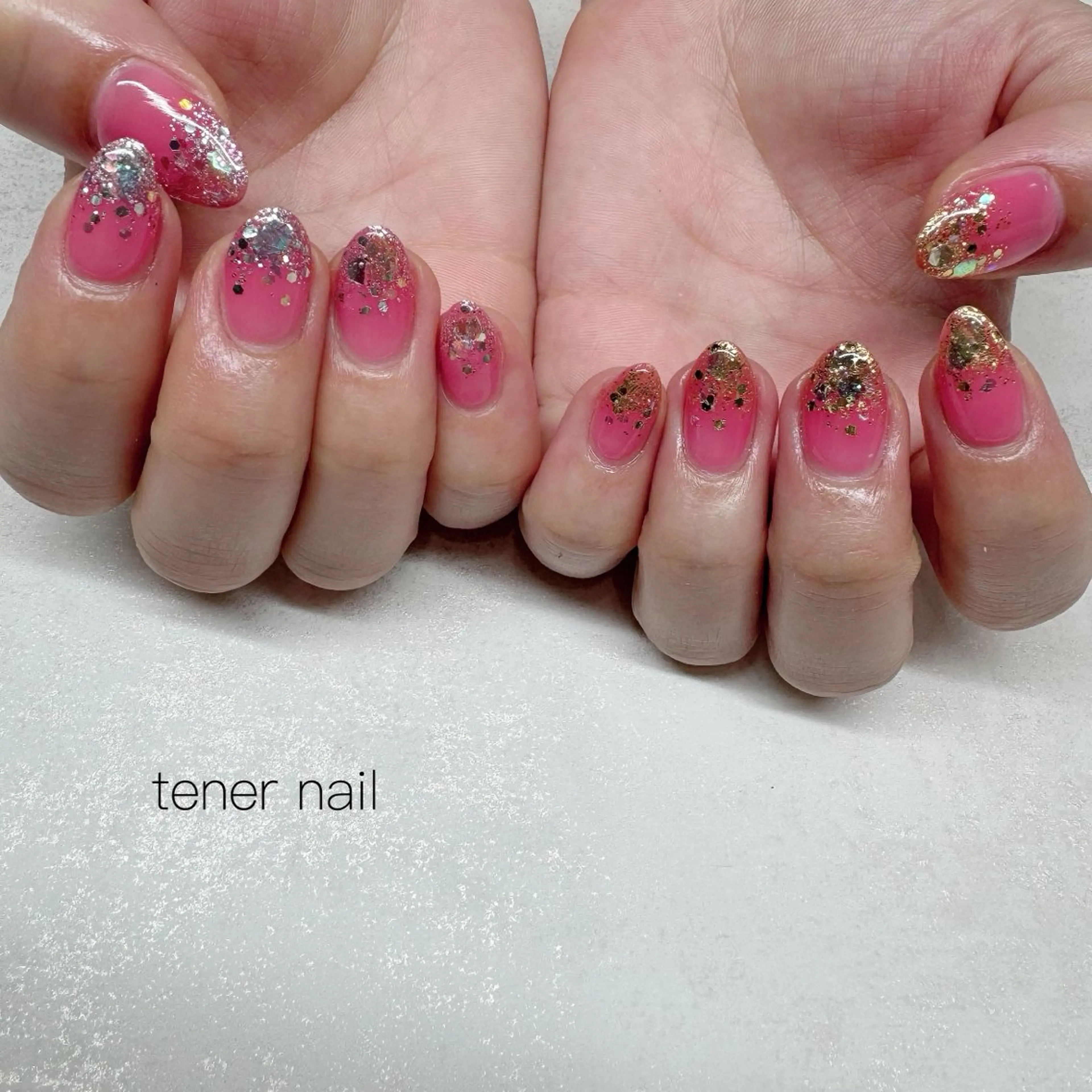 ネイル ピンク ハンドネイル tener  nail  テネルネイル所属・テネルネイル tener nailのネイルデザイン