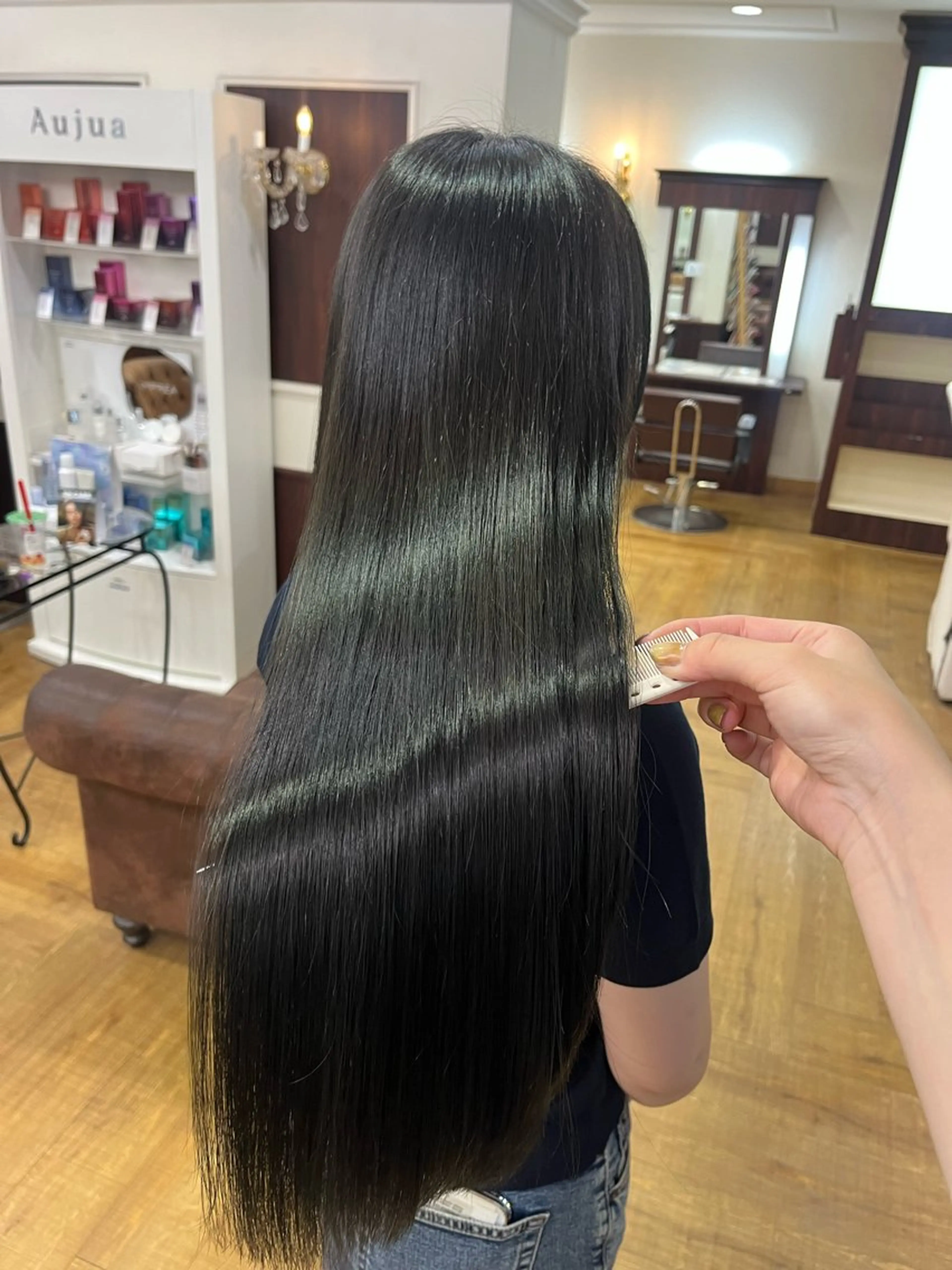ロング トリートメント カット ヘアカラー トリートメント stud.所属・髪質改善/韓国ヘア yunaのヘアスタイル