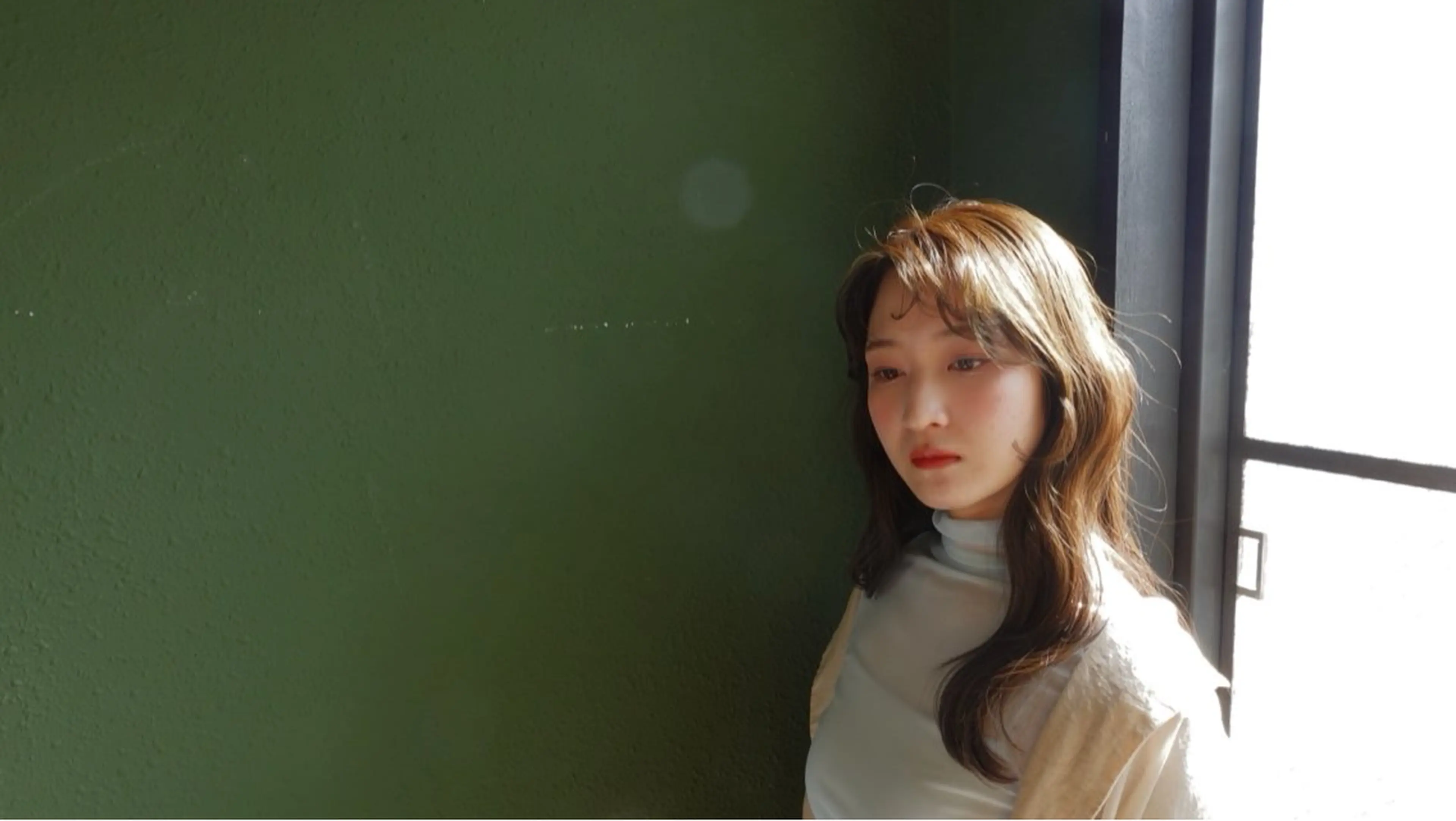 ロング 韓国風ヘア ロング カット トリートメント Okano Mahoのヘアスタイル