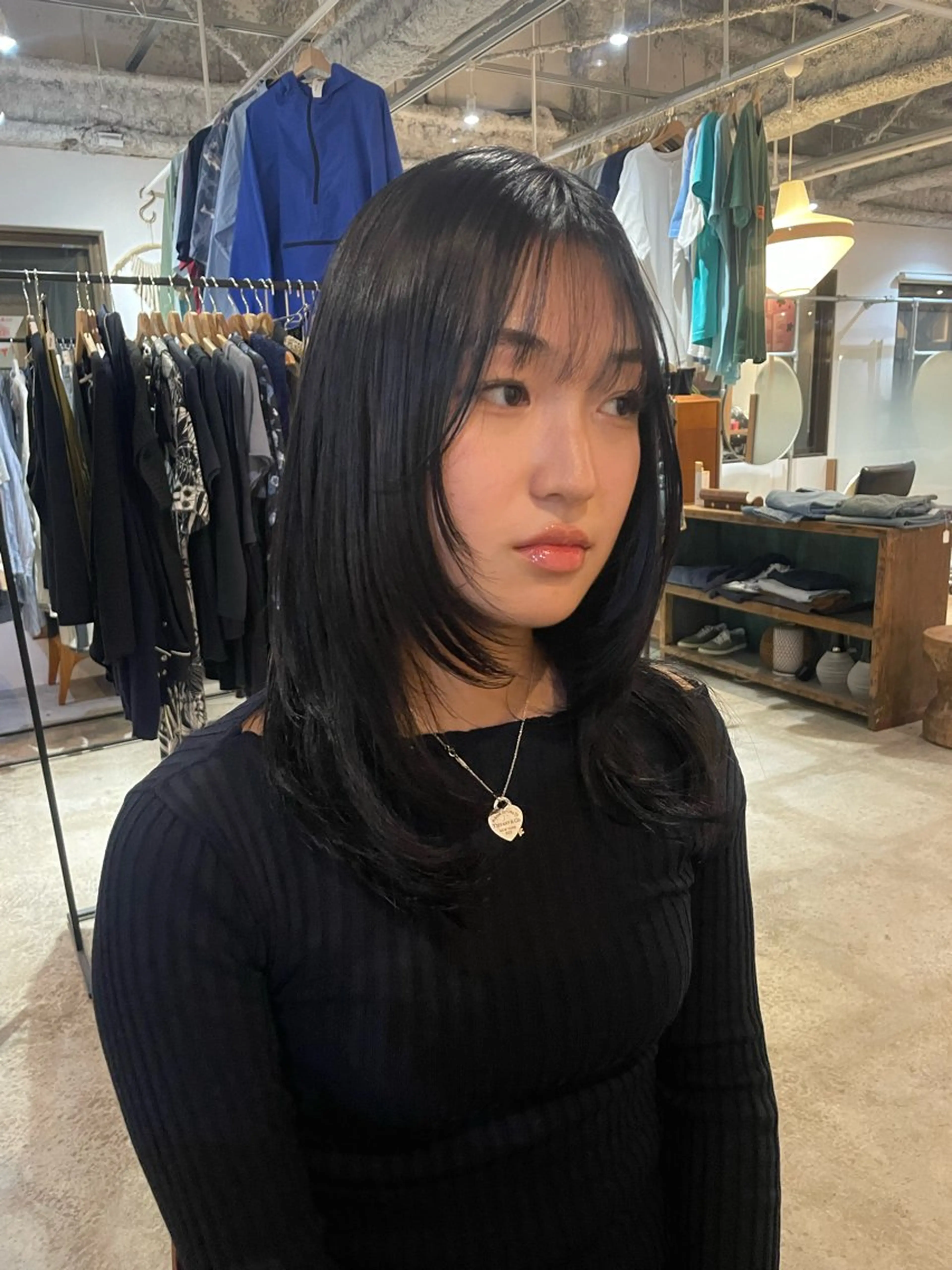 ミディアム レイヤーカット カット ヘアカラー トリートメント 🤎ＹＵＵＫＡ🤎 ブリーチのヘアスタイル