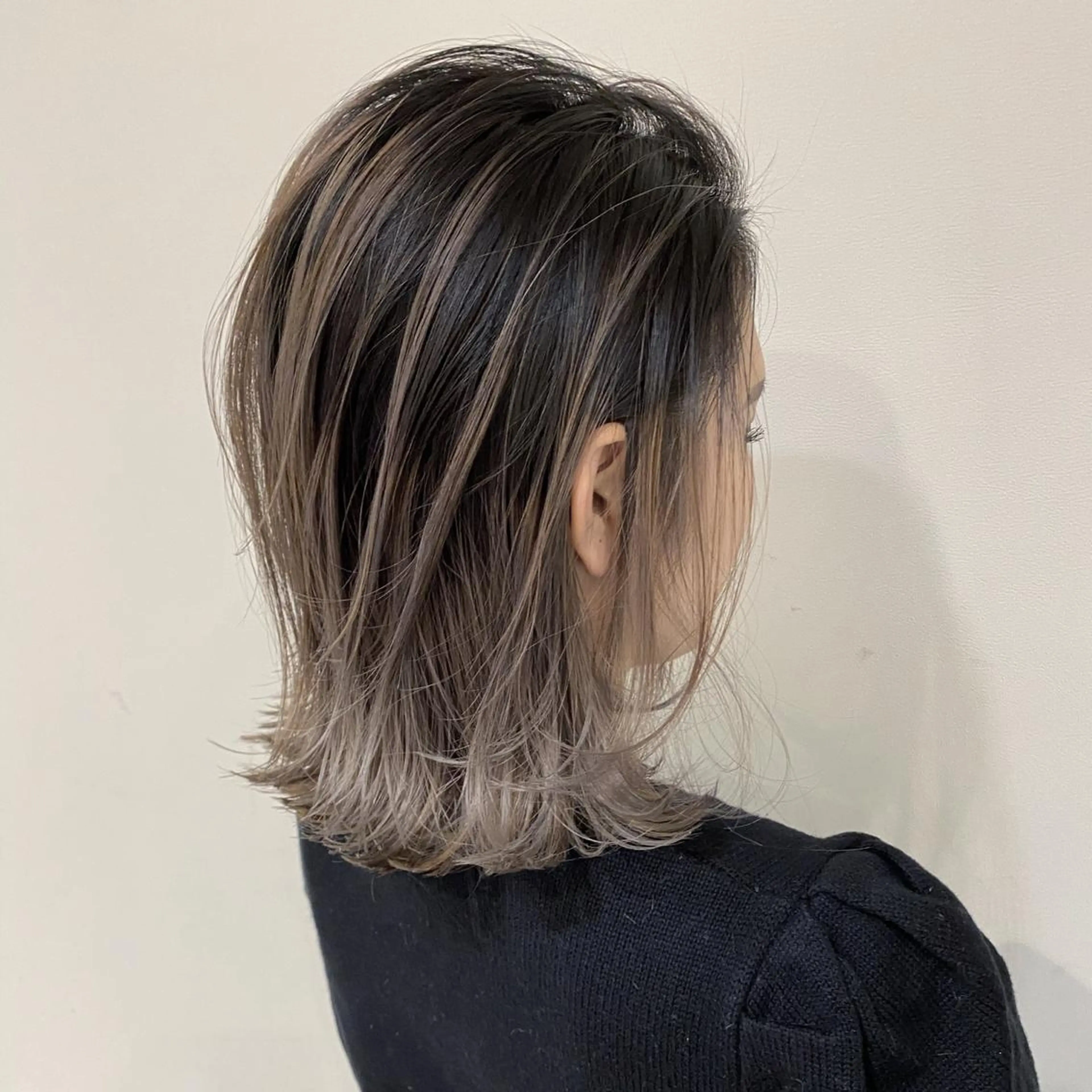ミディアム カラー ヘアカラー ブリーチなしダブルカ ラー／髪質改善カラーのヘアスタイル
