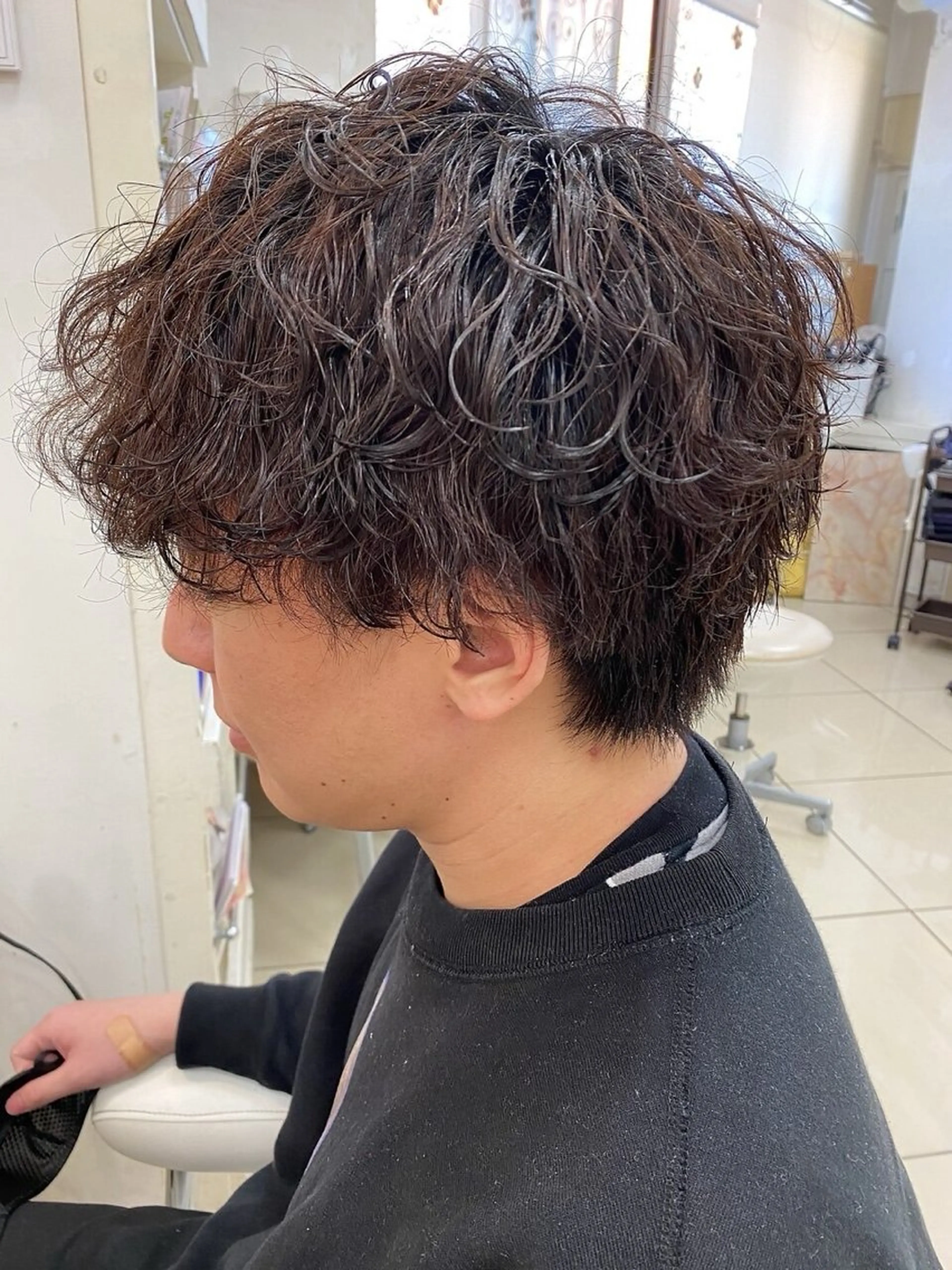 メンズカット+ツイストスパイラルor波巻きの写真