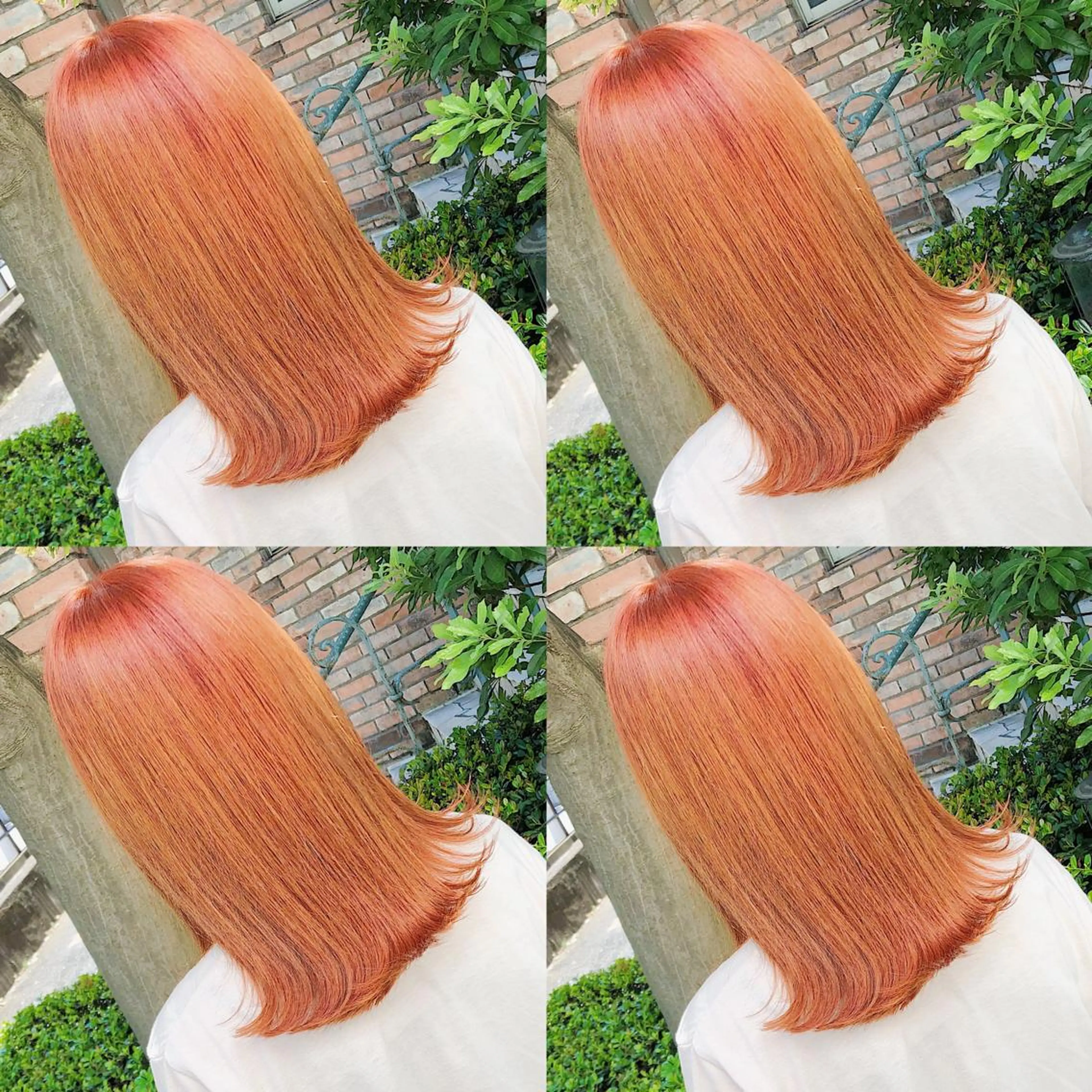セミロング カラー ヘアアレンジ メンズ キッズ ヘアカラー トリートメント 💟Chloe原宿店 🩶ハイトーンのヘアスタイル