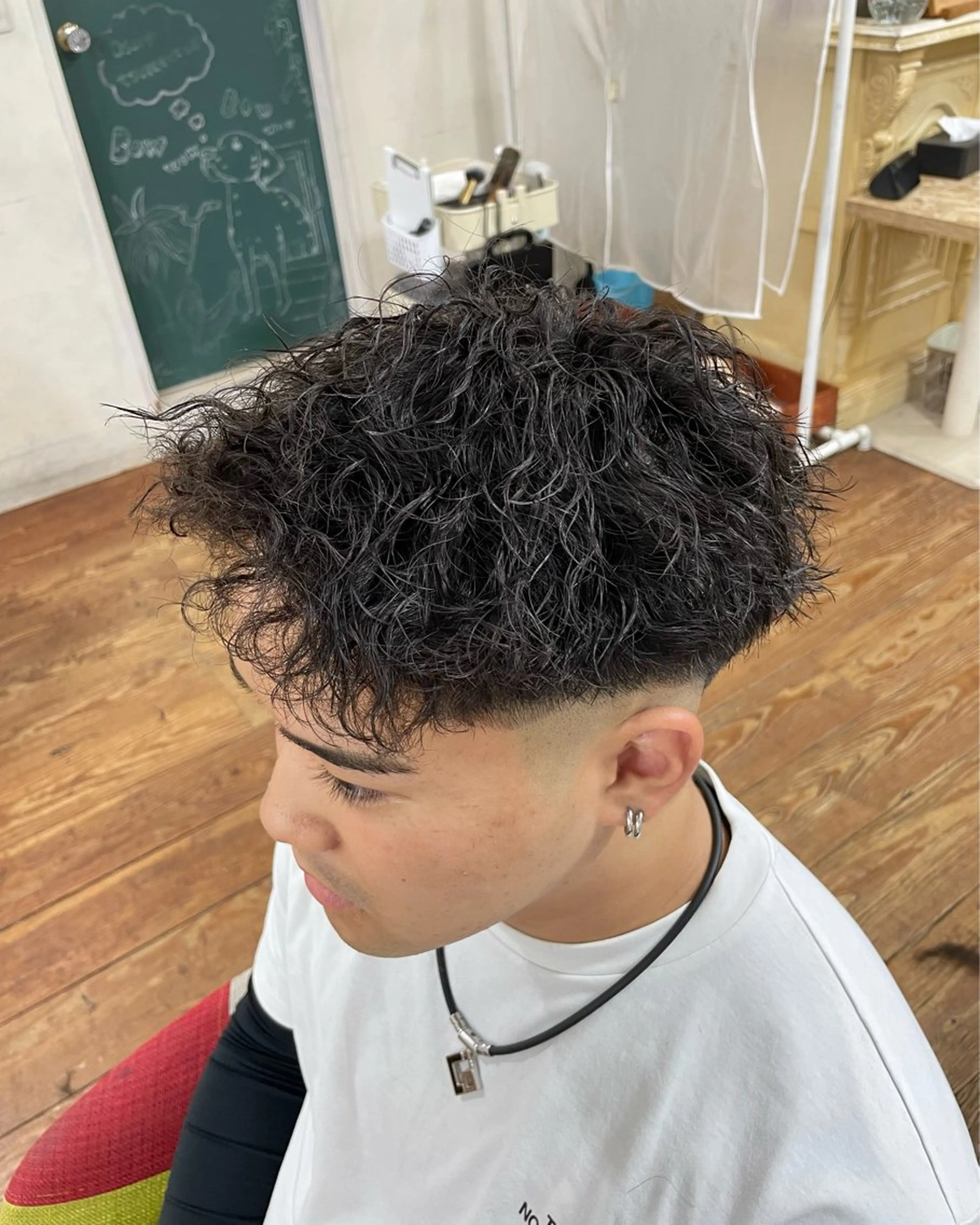 ショート パーマ メンズ カット 姫路アンメリーアン ダンのヘアスタイル