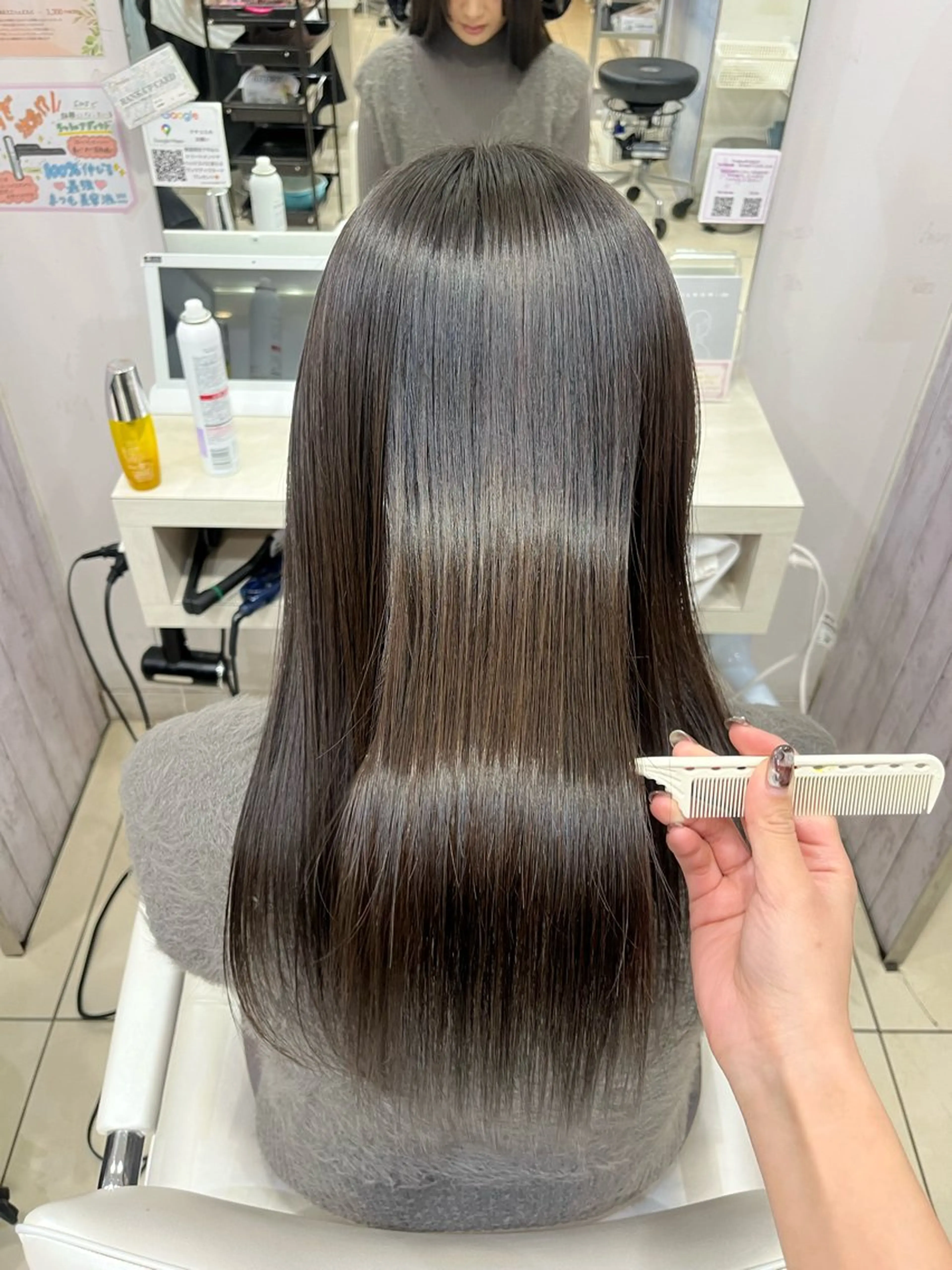 セミロング 【髪質改善カラー】 あむ·. ⟡ 🖤のヘアスタイル