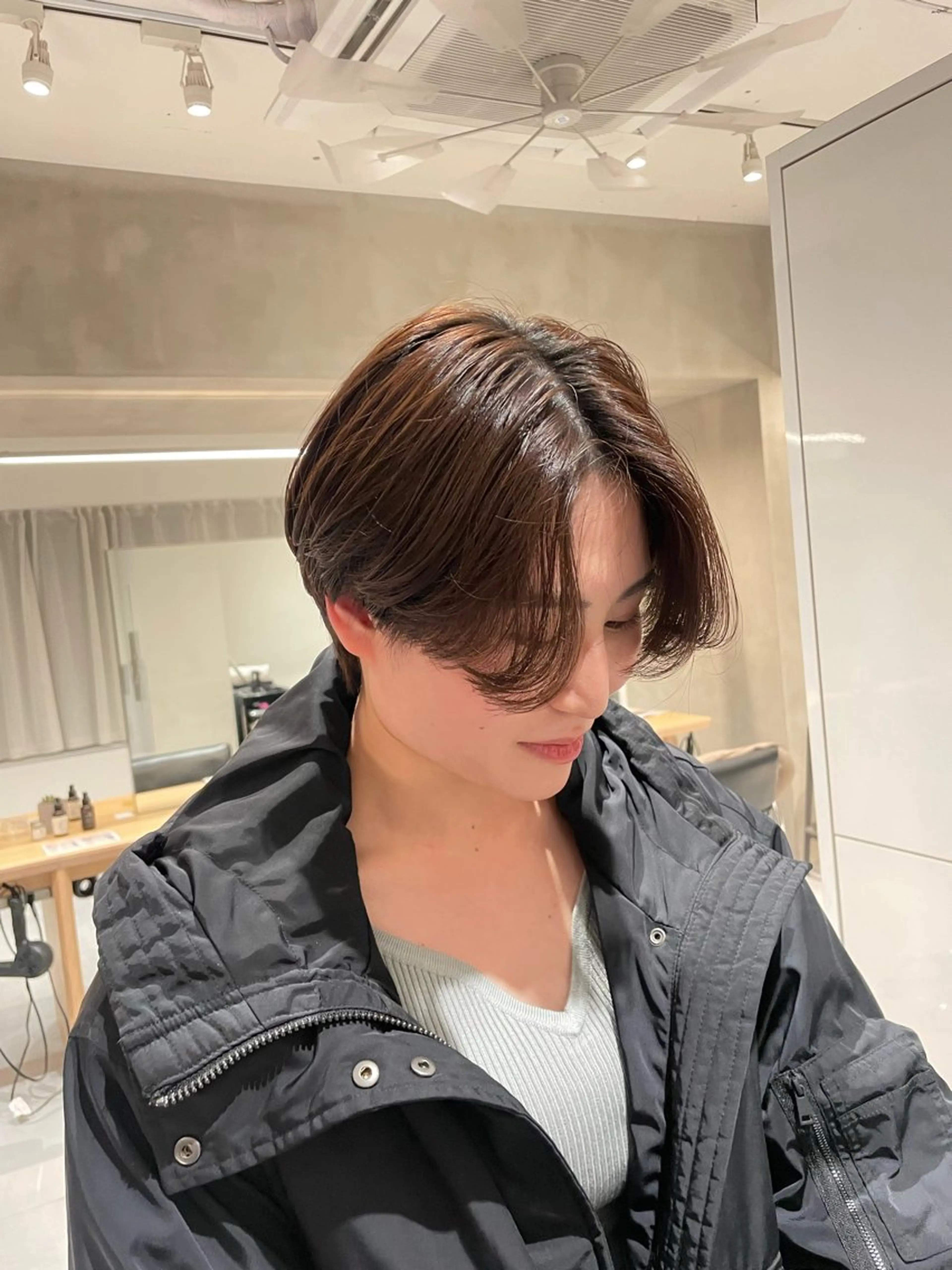 ショート 🪞透け感hair 🪞honokaのヘアスタイル