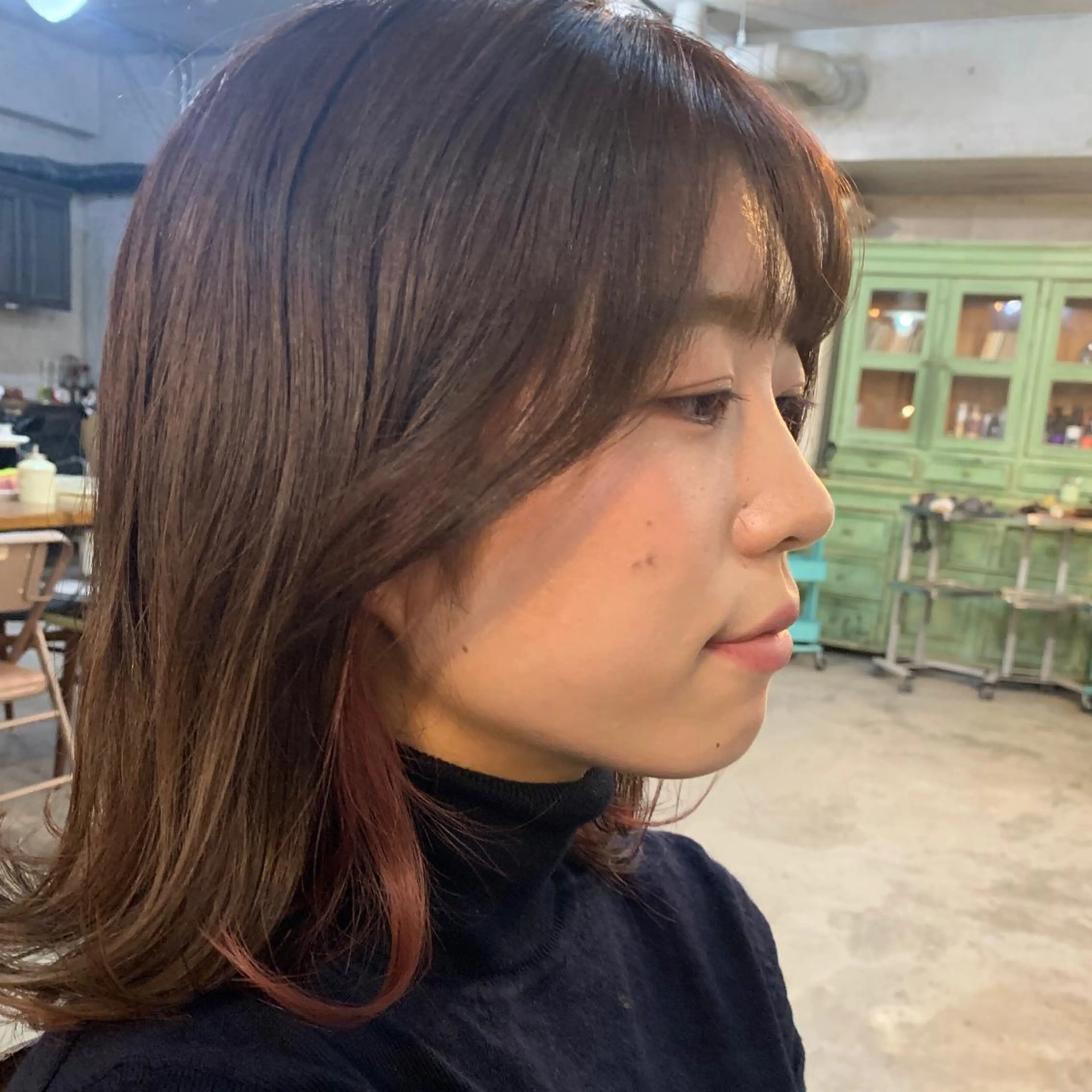 ミディアム カラー パーマ メンズ カット ヘアカラー トリートメント 南堀江🌿パーマ Tetsu【テツ】のヘアスタイル