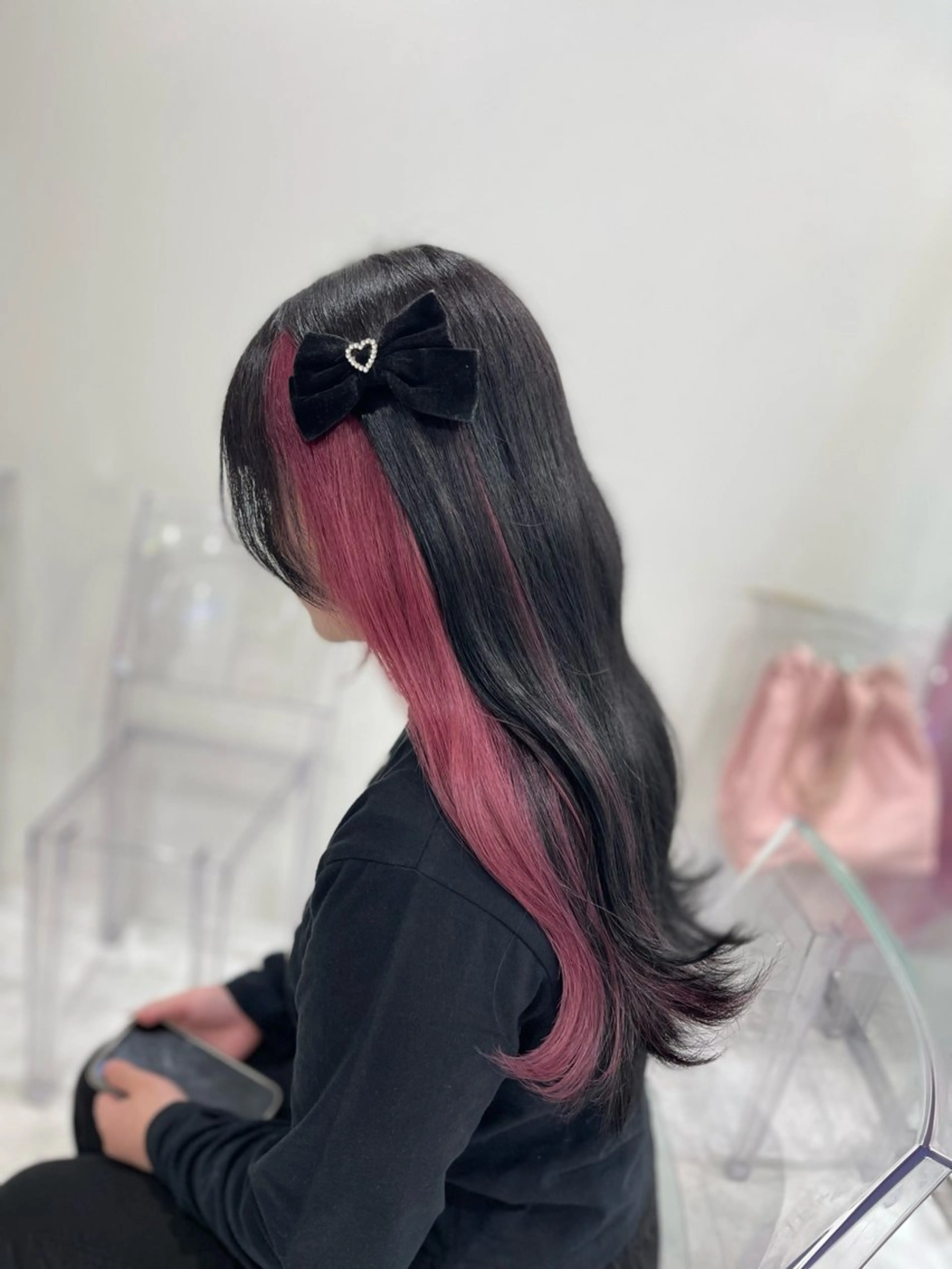 【♥️ご新規様限定価格♥️】デザインカラー（裾カラー、インナーカラー）➕コテ巻き仕上げ🪄🫧※ケアブリーチ変更可の写真