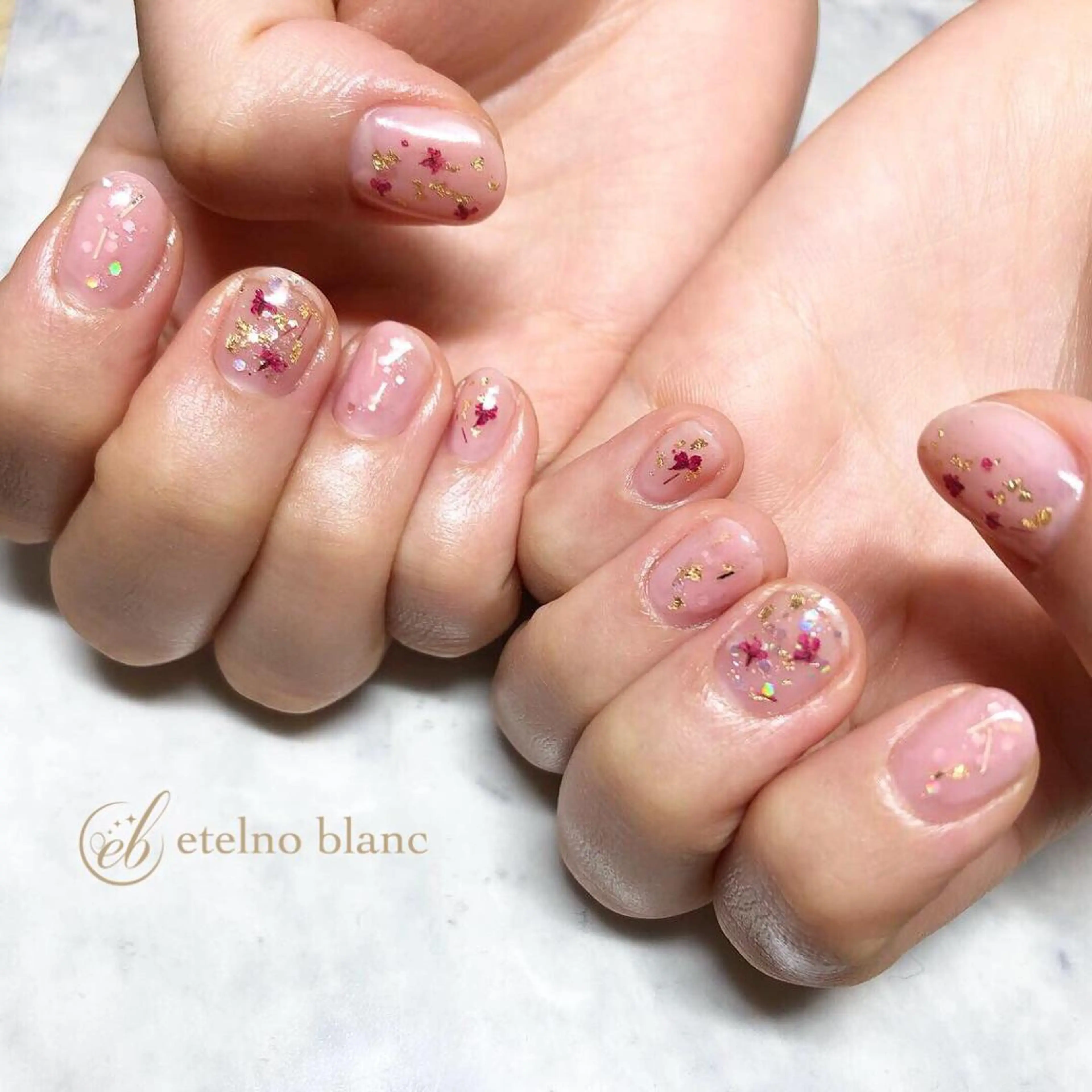 ネイル etelno blanc中目黒のネイルデザイン