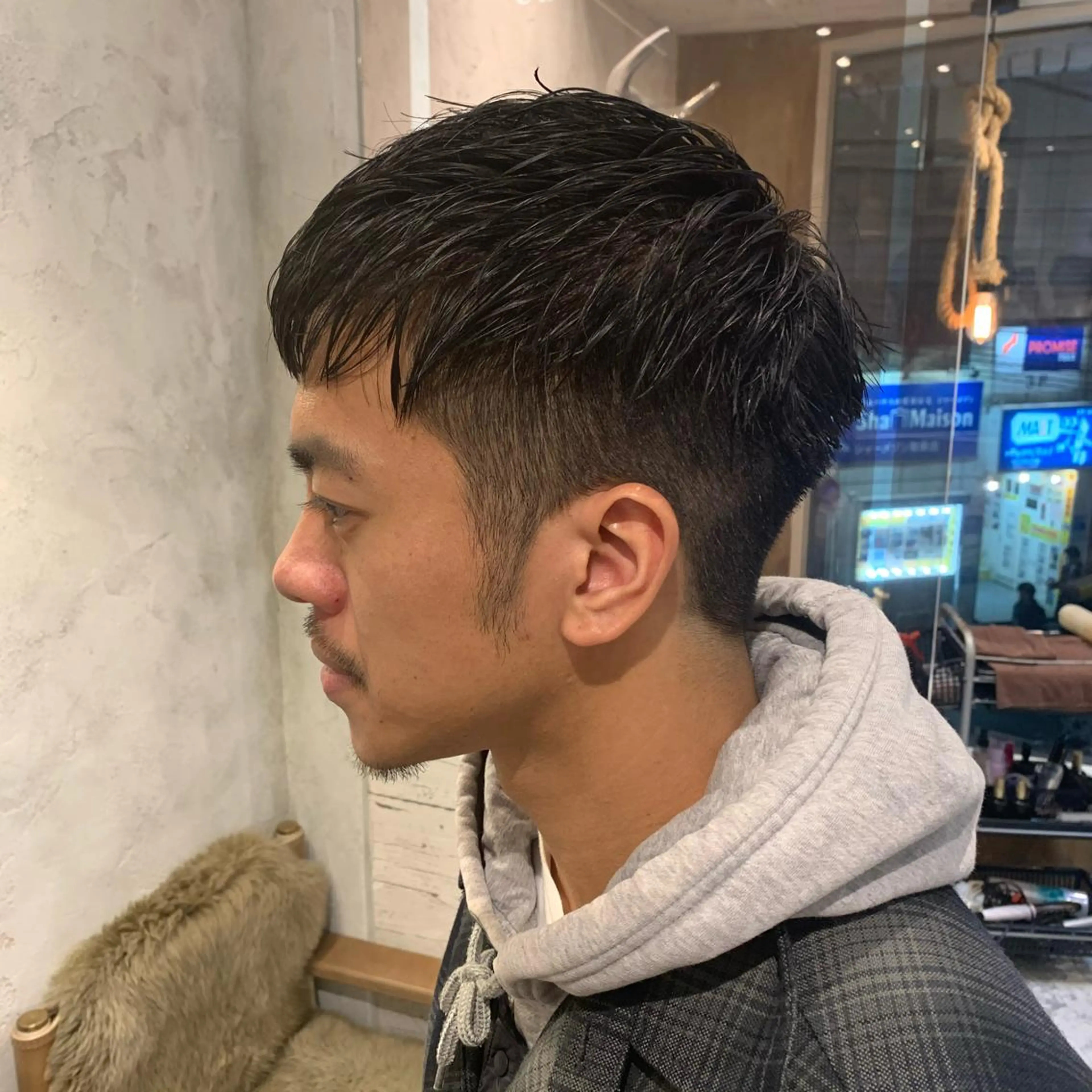 ショート カラー パーマ メンズ ヘアカラー トリートメント 🟤TAP🟤 木曳野　金沢店のヘアスタイル