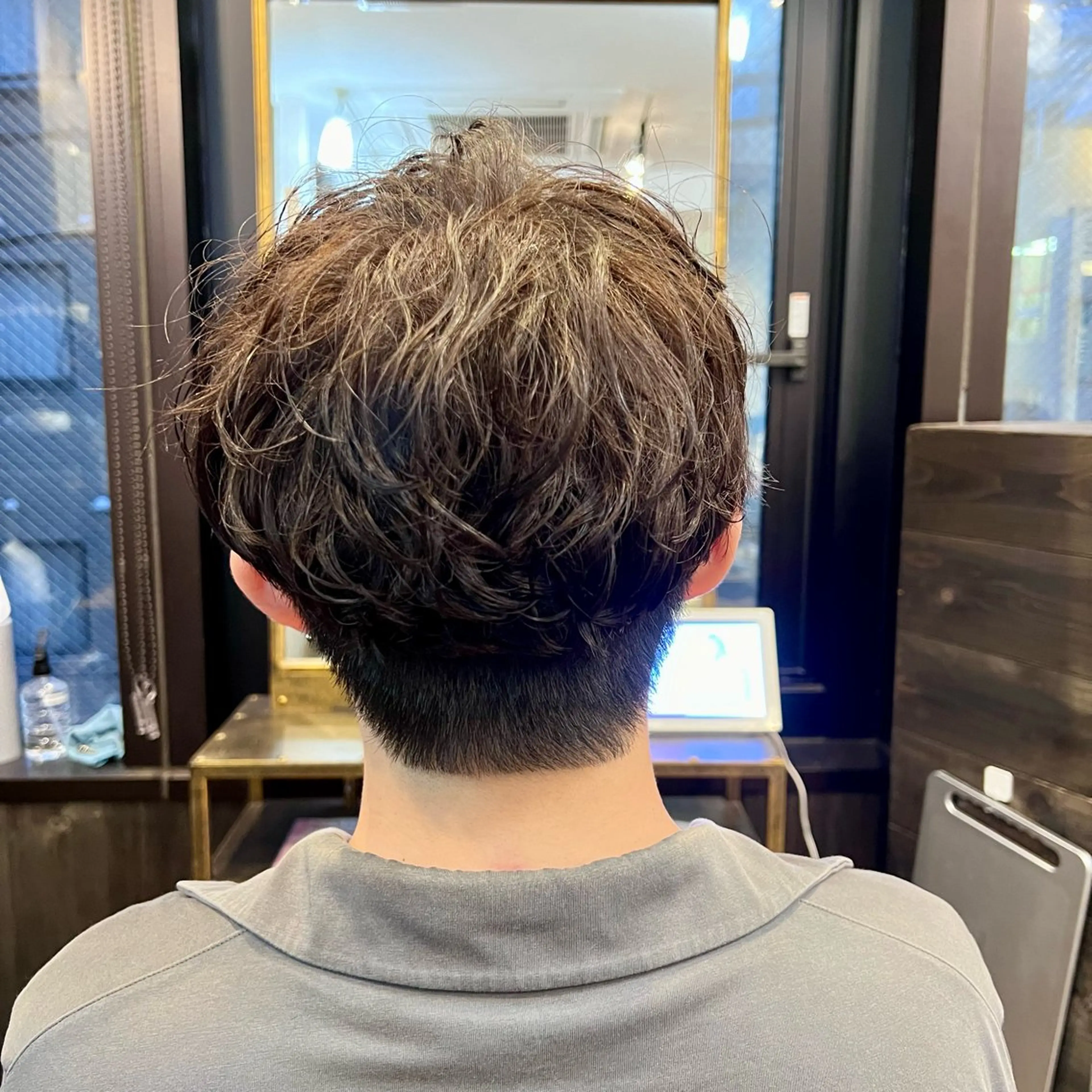 カラー パーマ メンズ カット ヘアカラー パーマ アグヘアーシータ所属・🤩メンズカット/ パーマ山本🤩のヘアスタイル