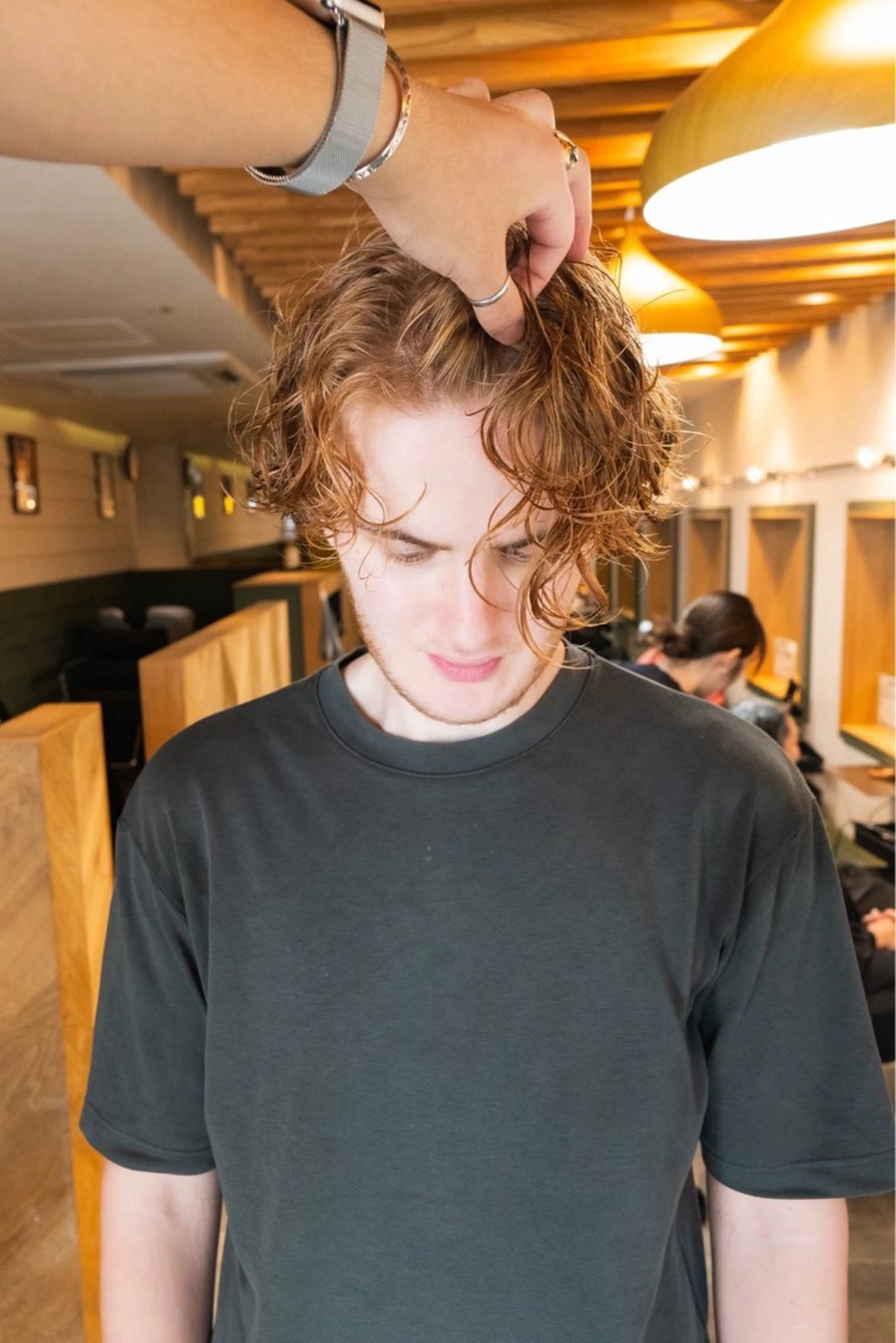 カラー メンズ フェード/ ショートスタイルのヘアスタイル