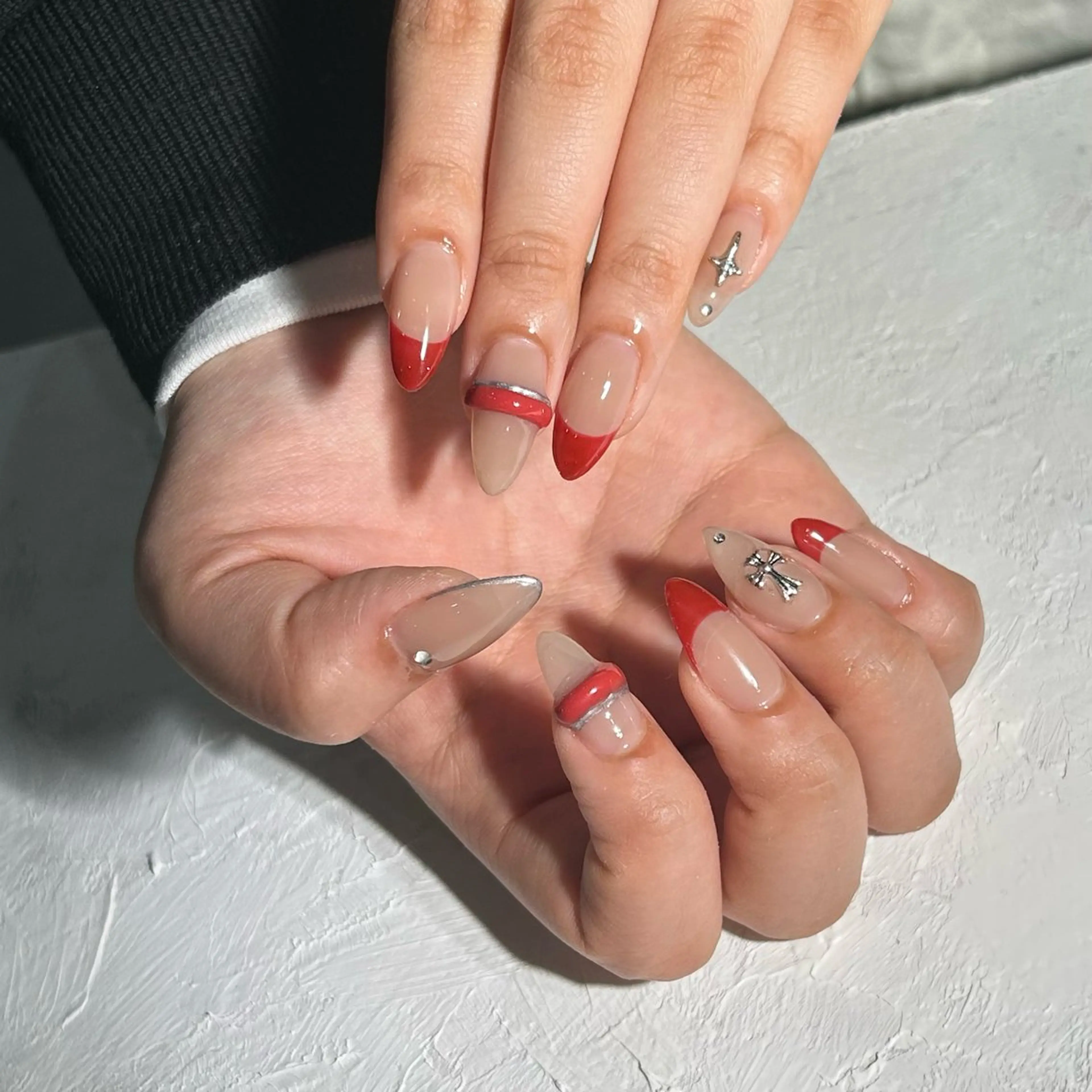 ネイル 成人式 ハンドネイル Cleo名古屋駅店 🖤Rikoのネイルデザイン