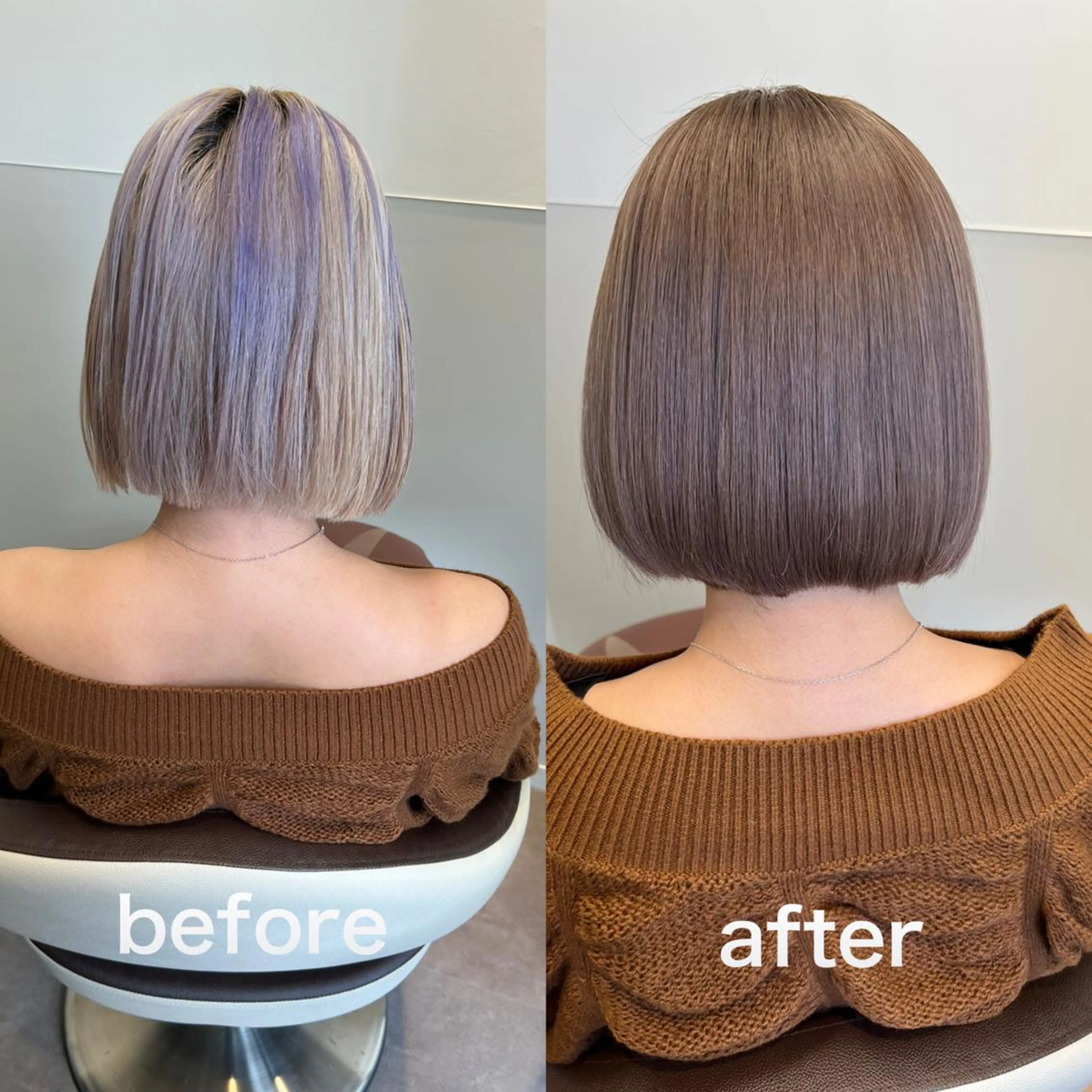 ミディアム トリートメント カット ヘアカラー トリートメント サロウィン千葉所属・サロウィン千葉店 Toshikiのヘアスタイル