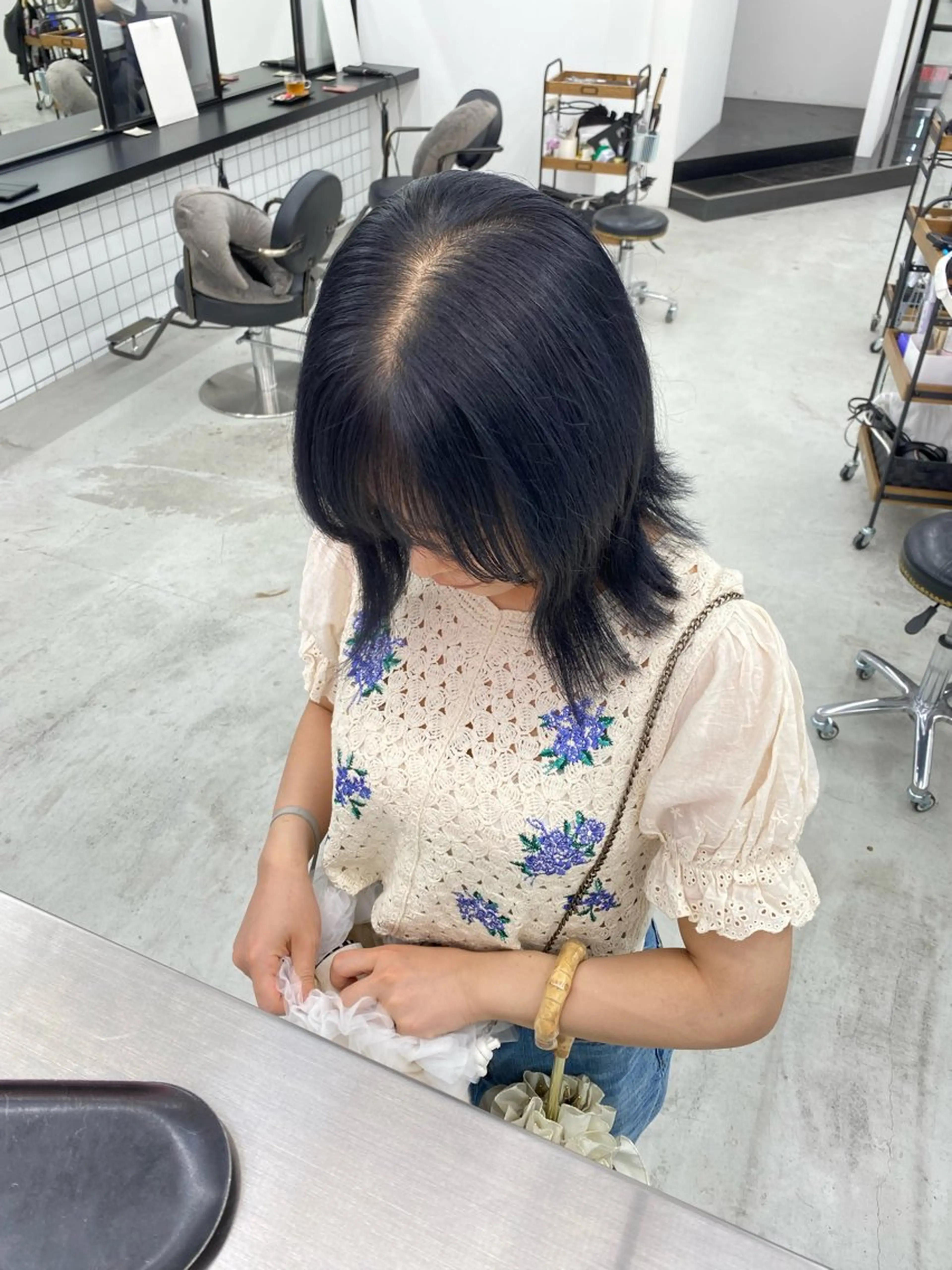 ミディアム カラー ヘアカラー トリートメント 矢場町/メンズ/暖色 /chinatsu.のヘアスタイル