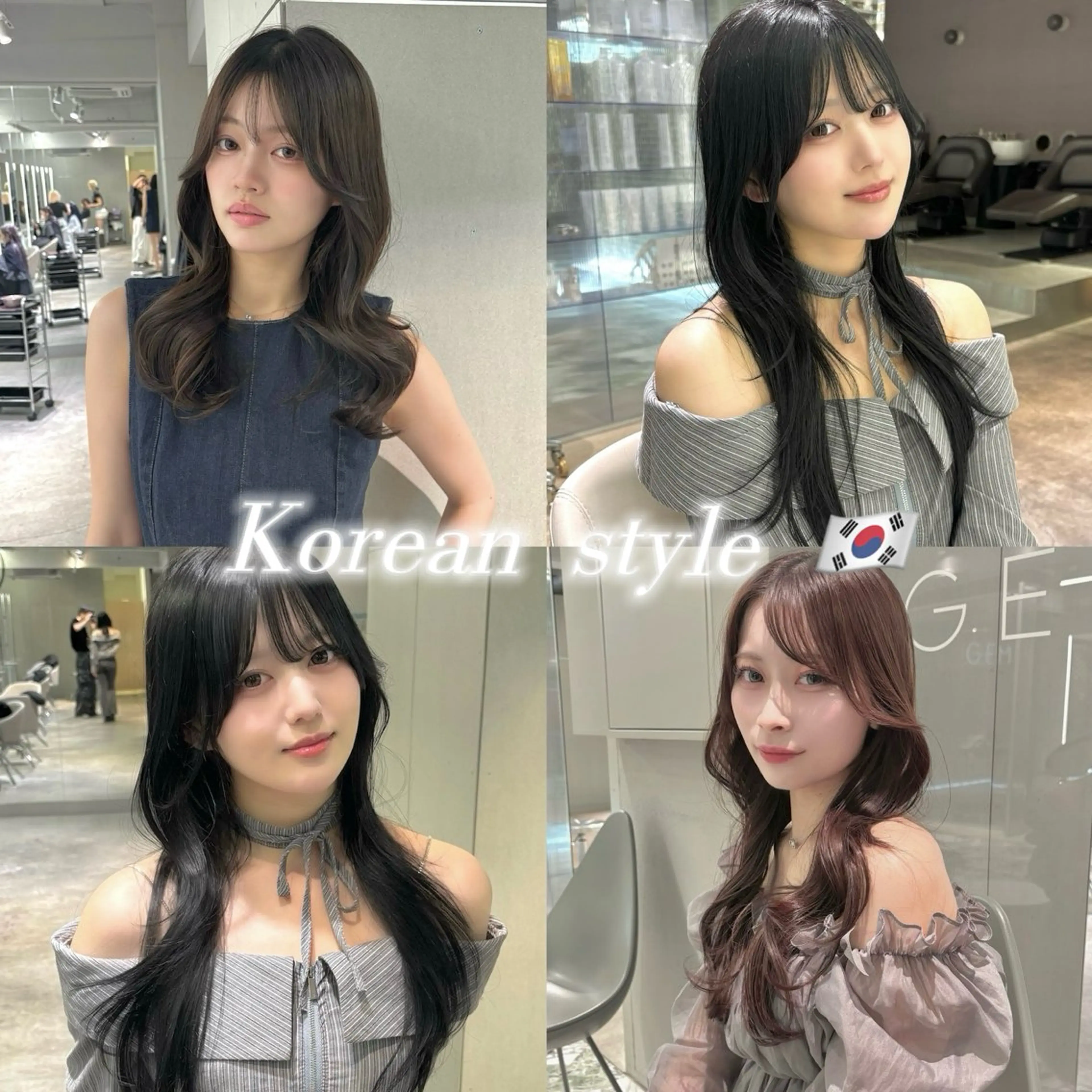 ロング 韓国風ヘア ヘアカラー トリートメント 名古屋駅/韓国カラー /RYOUICHI/のヘアスタイル