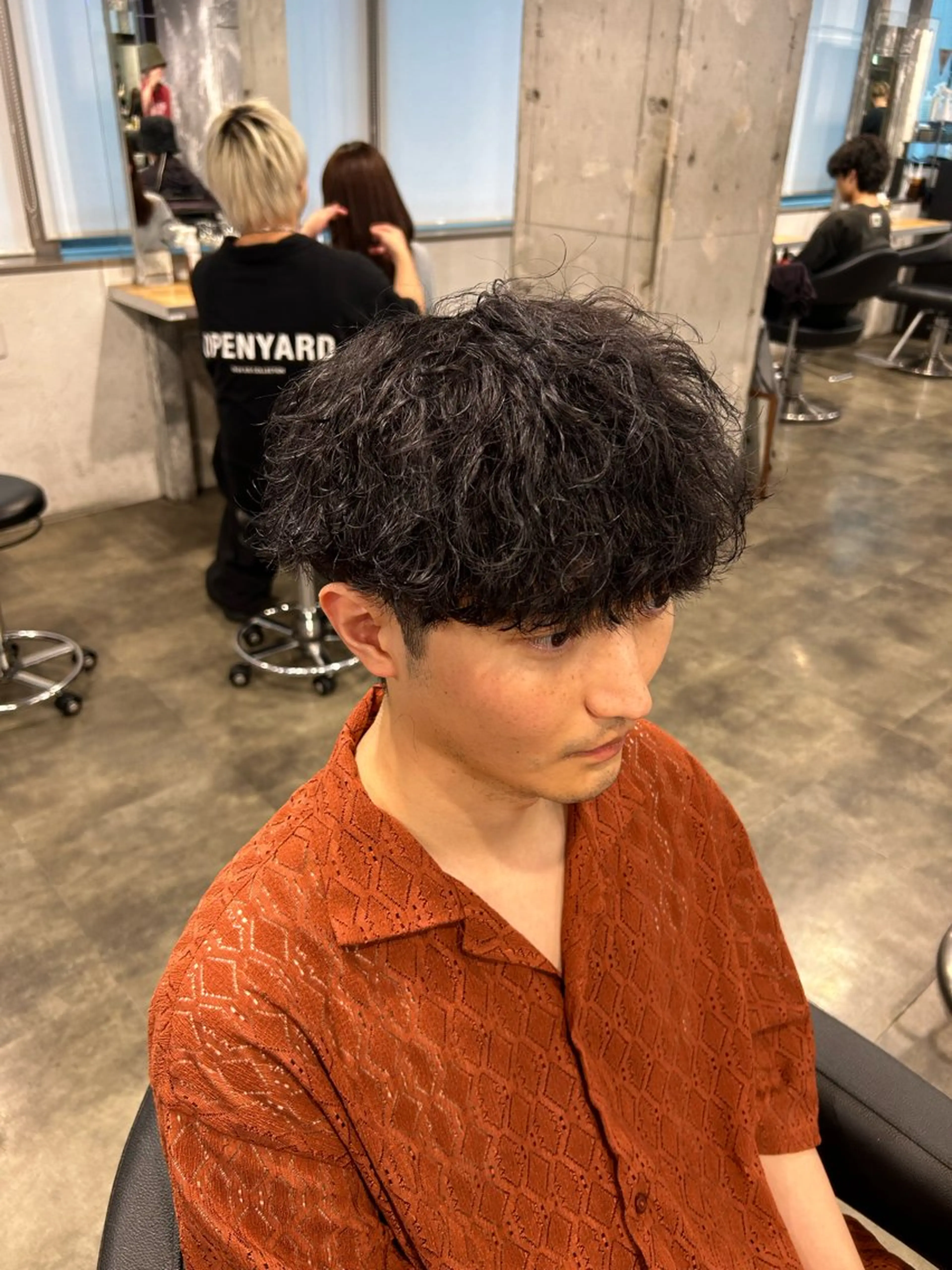 メンズ メンズパーマ 波巻きパーマ カット パーマ メンズ特化美容師 💠チナツのヘアスタイル