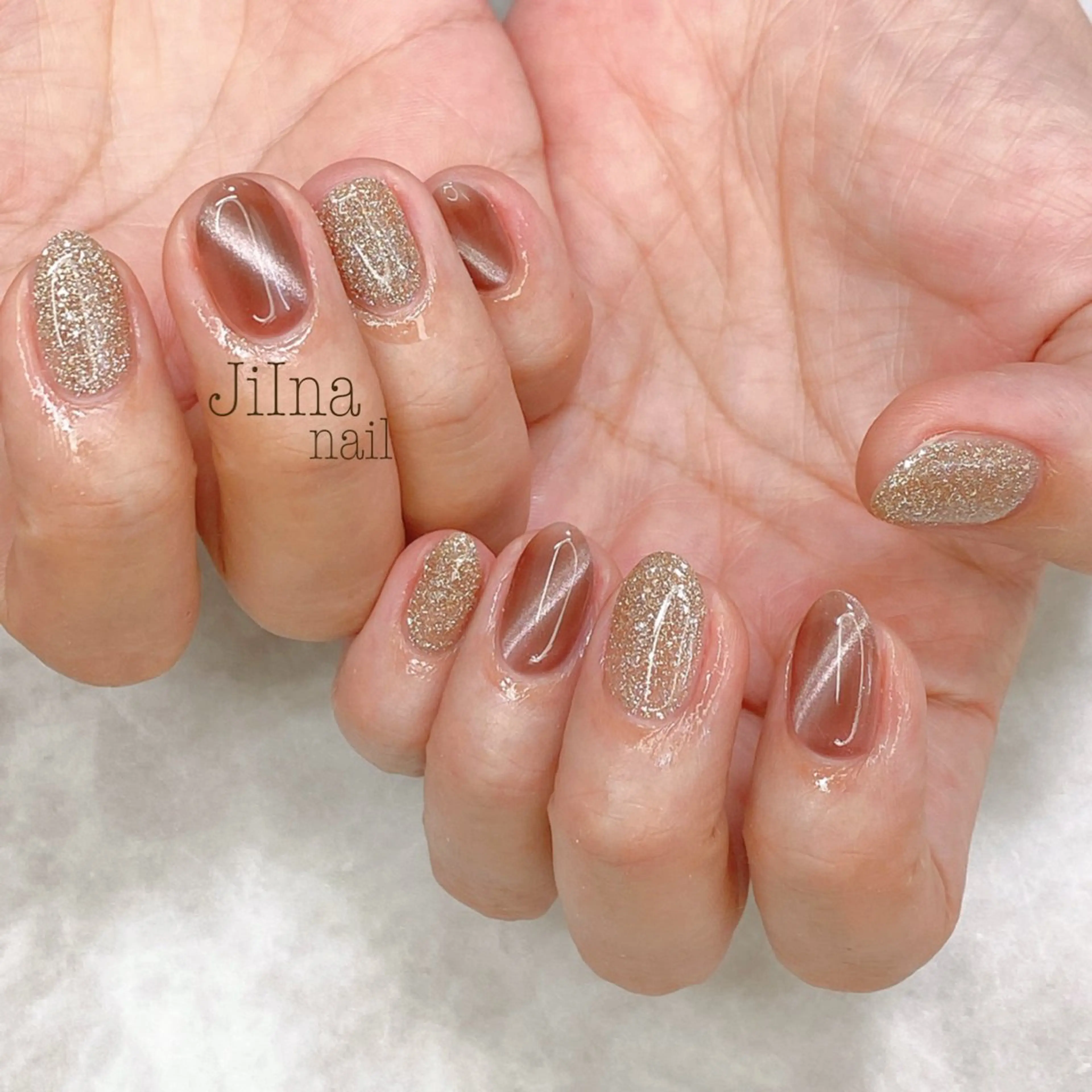 ネイル フラッシュネイル マグネットネイル JiIna nailのネイルデザイン